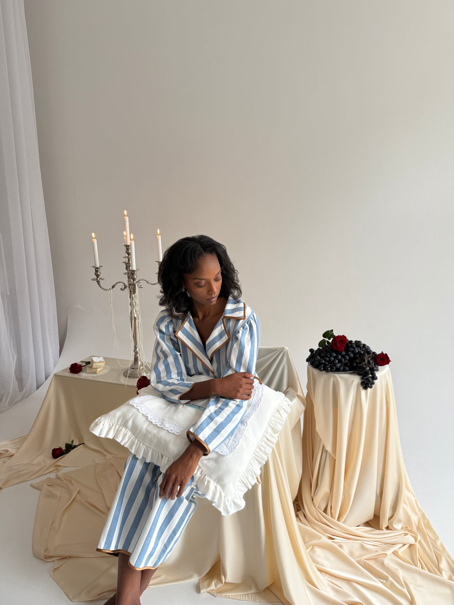 Cotton striped pyjamas