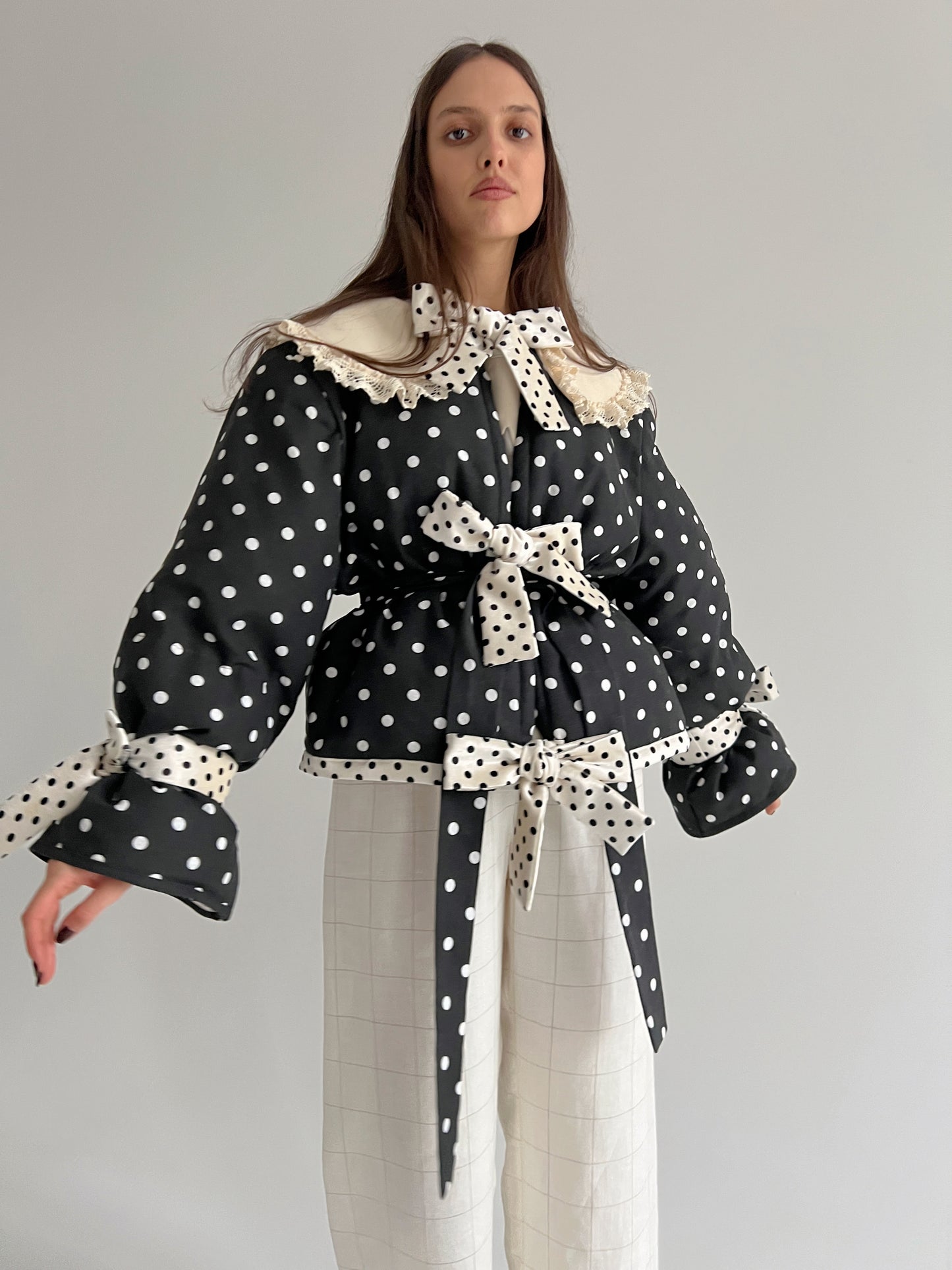 Big Polka Dots Puffer Jacket