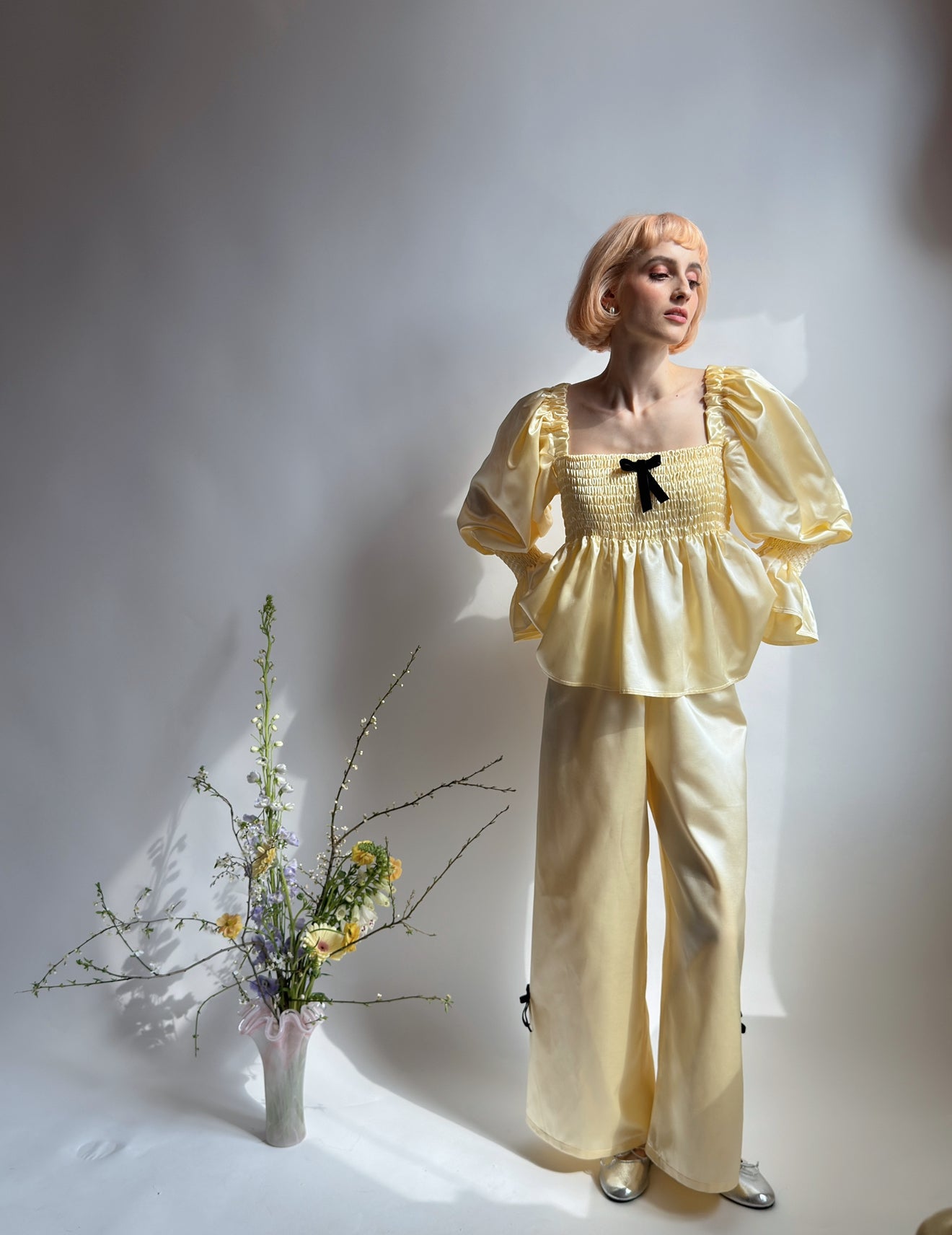 Butter Satin Spring Set