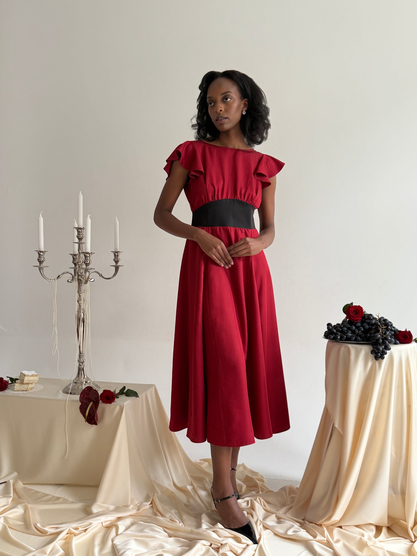 Red princess dress
