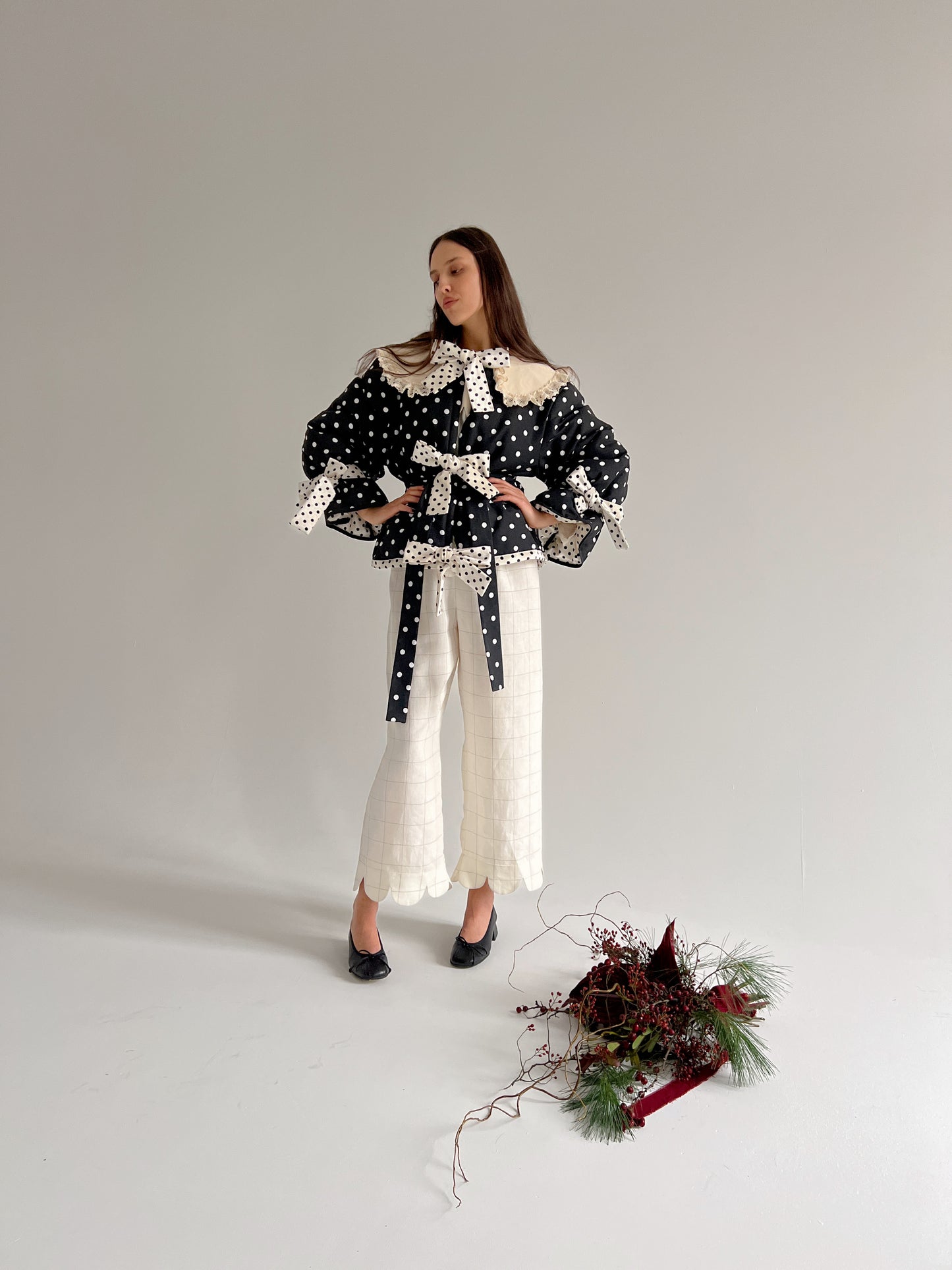 Big Polka Dots Puffer Jacket