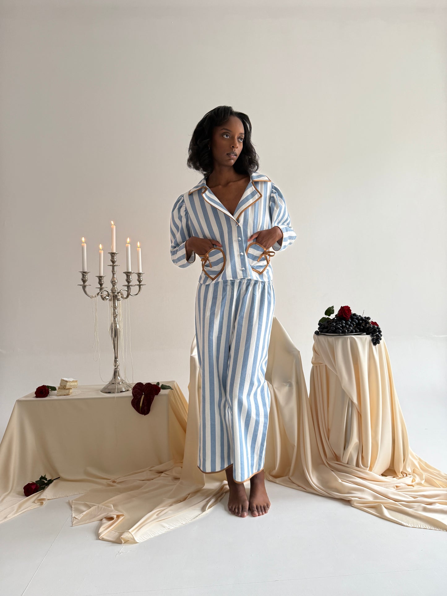 Cotton striped pyjamas