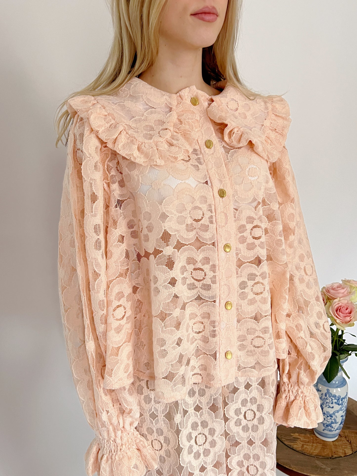 Floral Cotton Lace Set