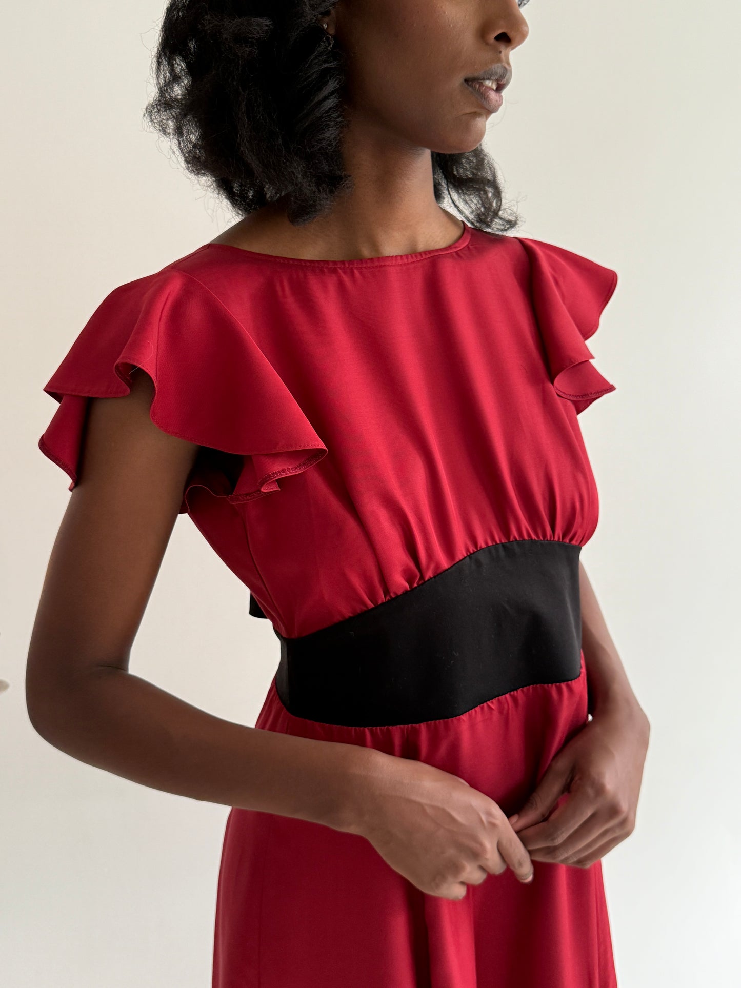 Red princess dress