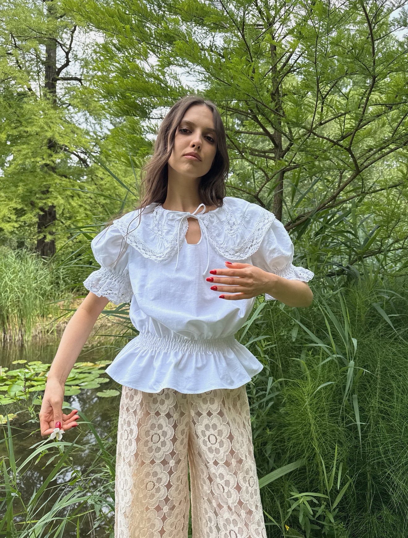 Reworked White Cotton Shirt
