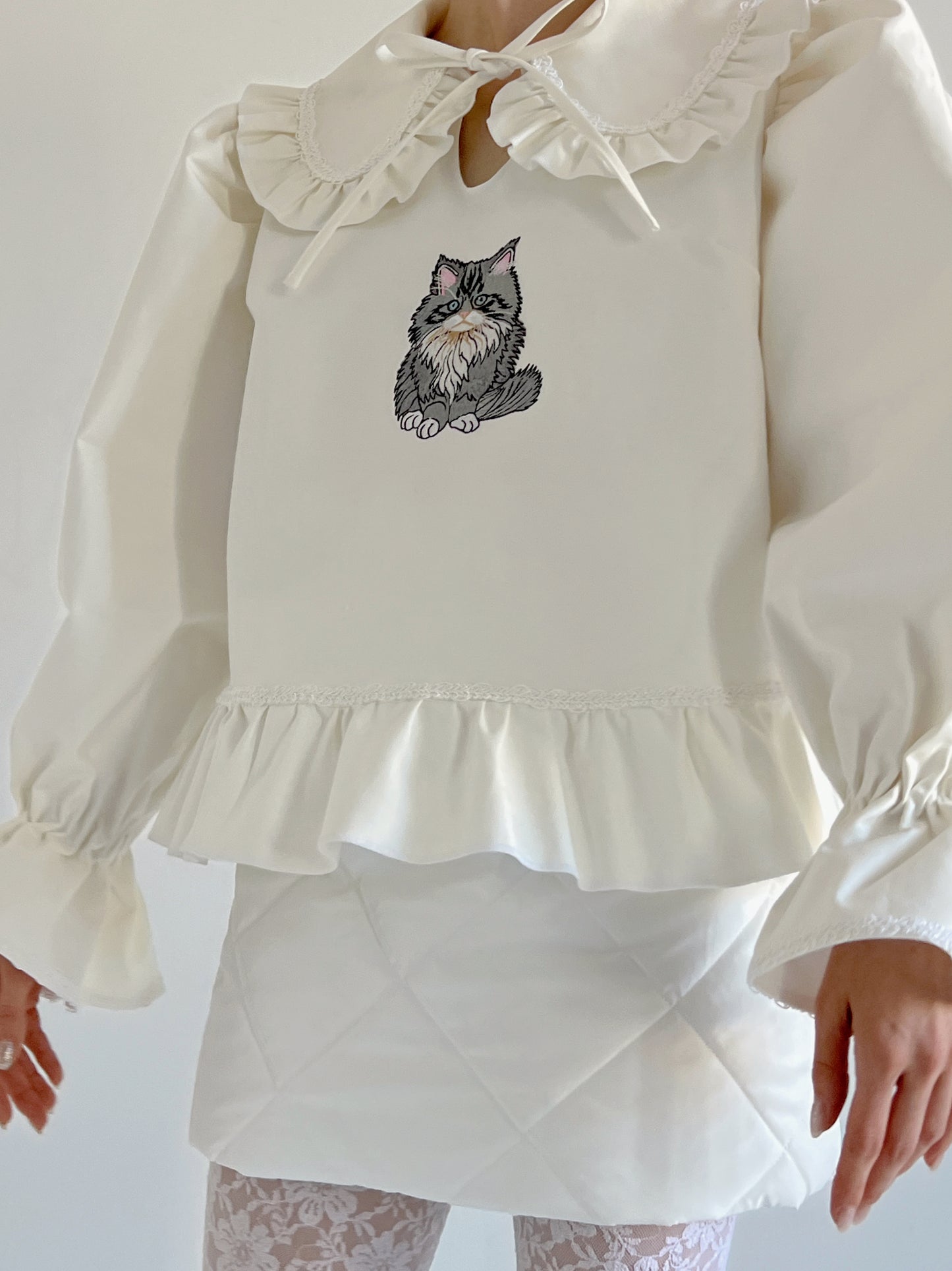 Cat Person Cotton Shirt