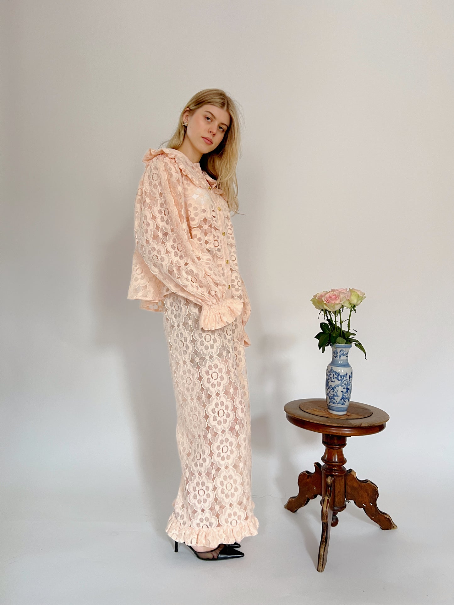 Floral Cotton Lace Set
