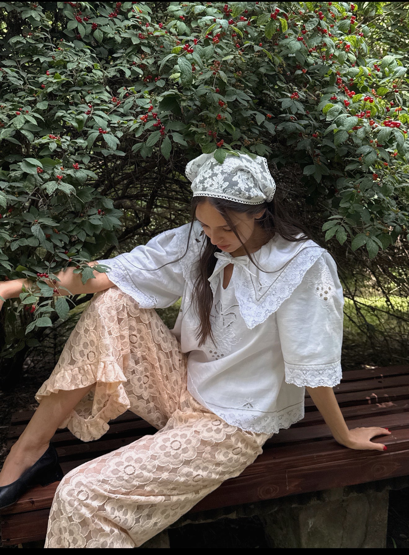 Reworked White Linen Shirt