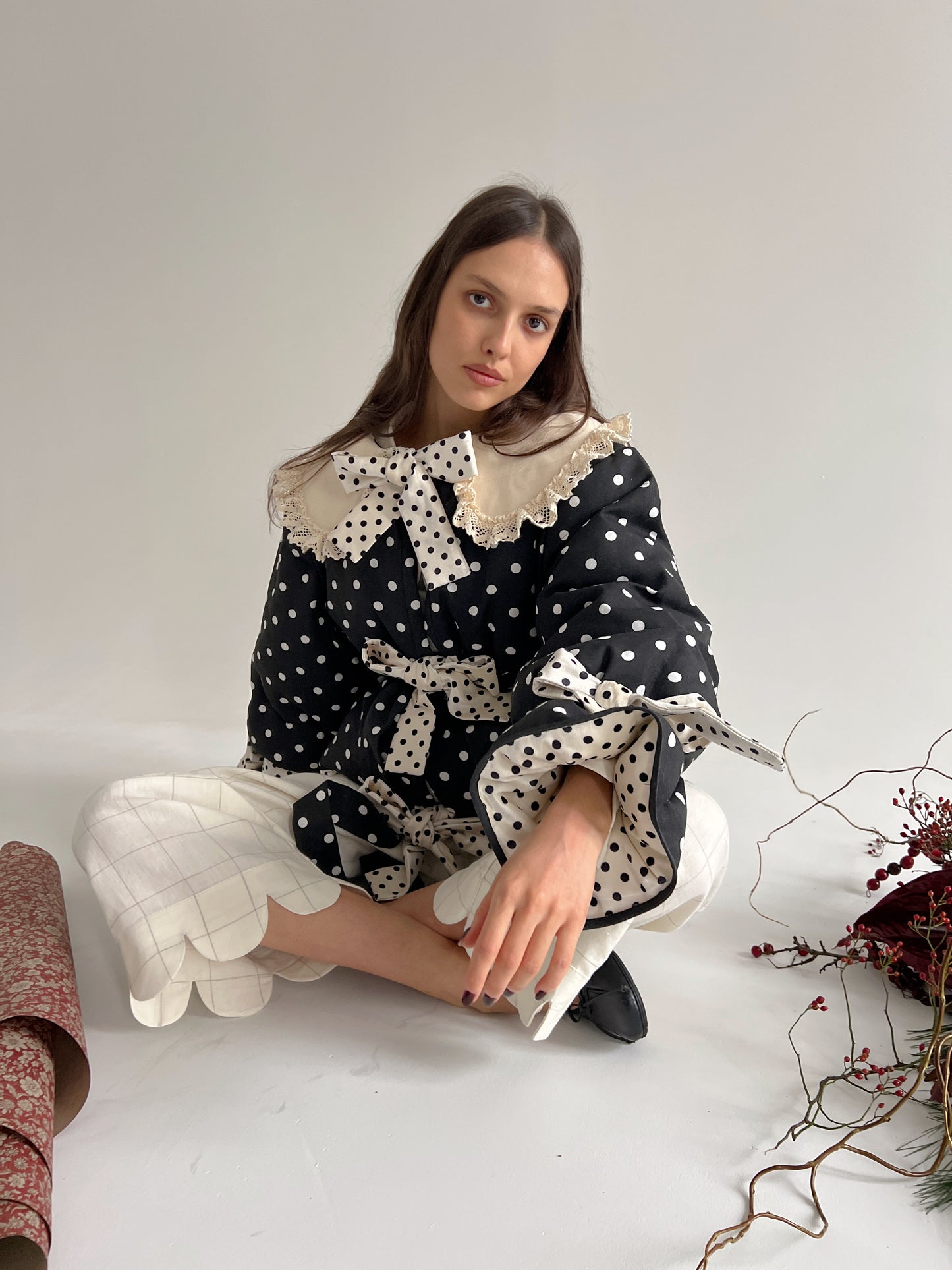 Big Polka Dots Puffer Jacket
