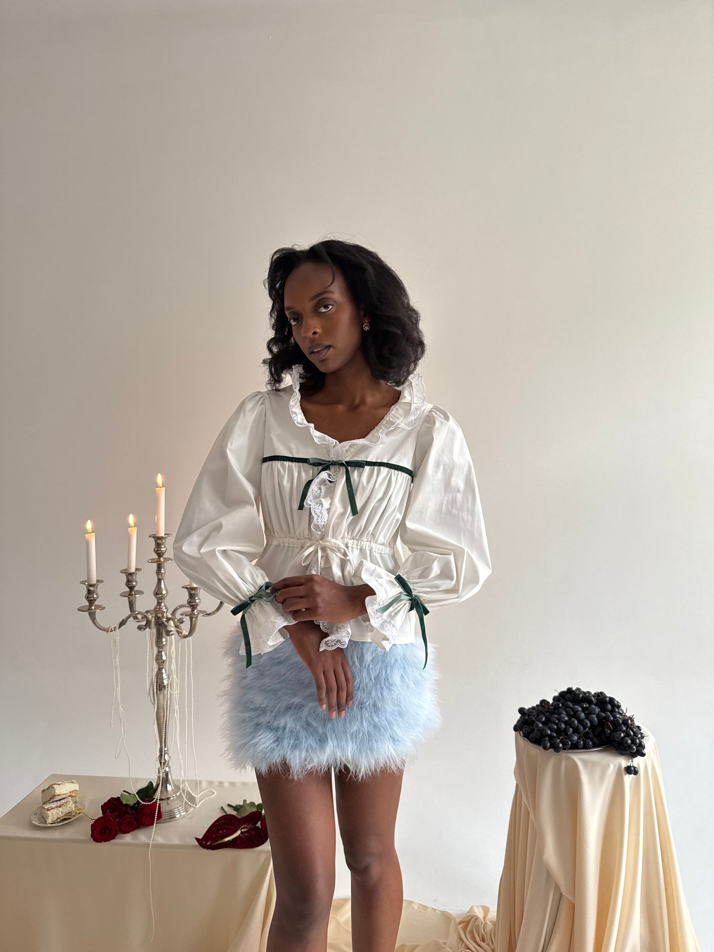 White Romance Blouse
