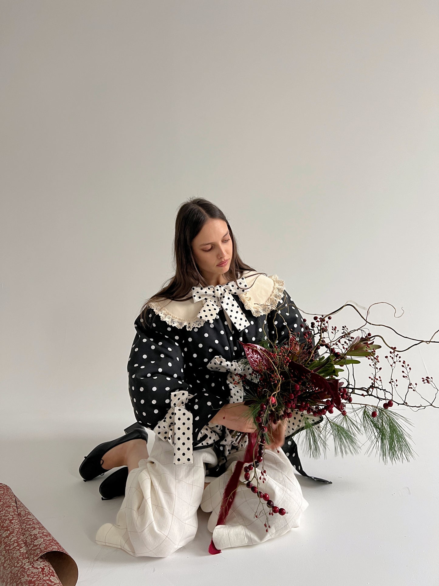 Big Polka Dots Puffer Jacket