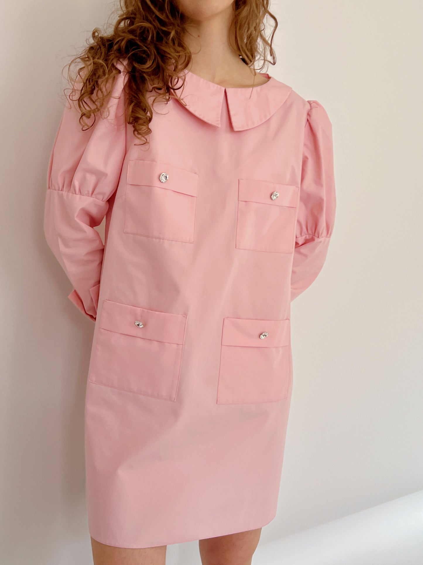 Reworked Pink Girlboss Dress