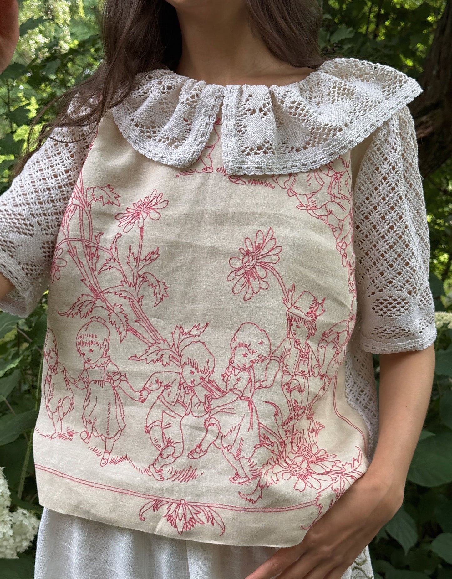 Reworked Shirt Children Emboidery