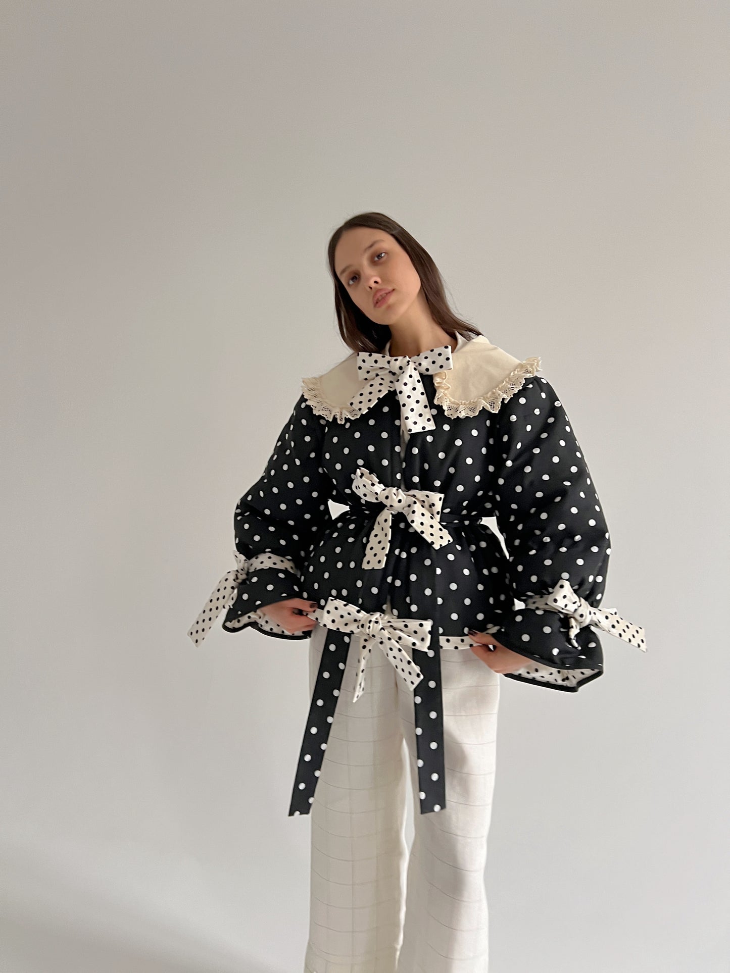 Big Polka Dots Puffer Jacket