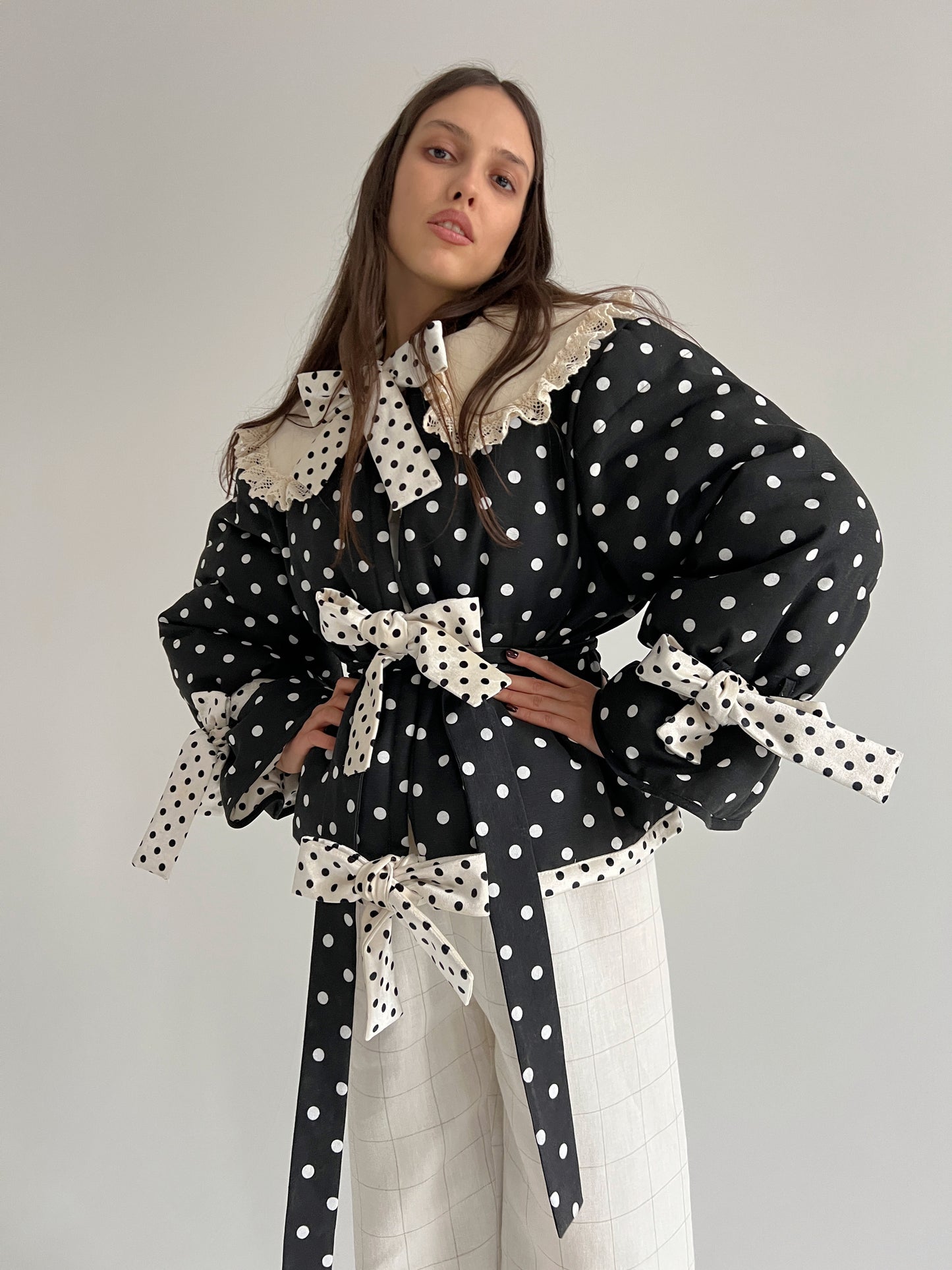 Big Polka Dots Puffer Jacket