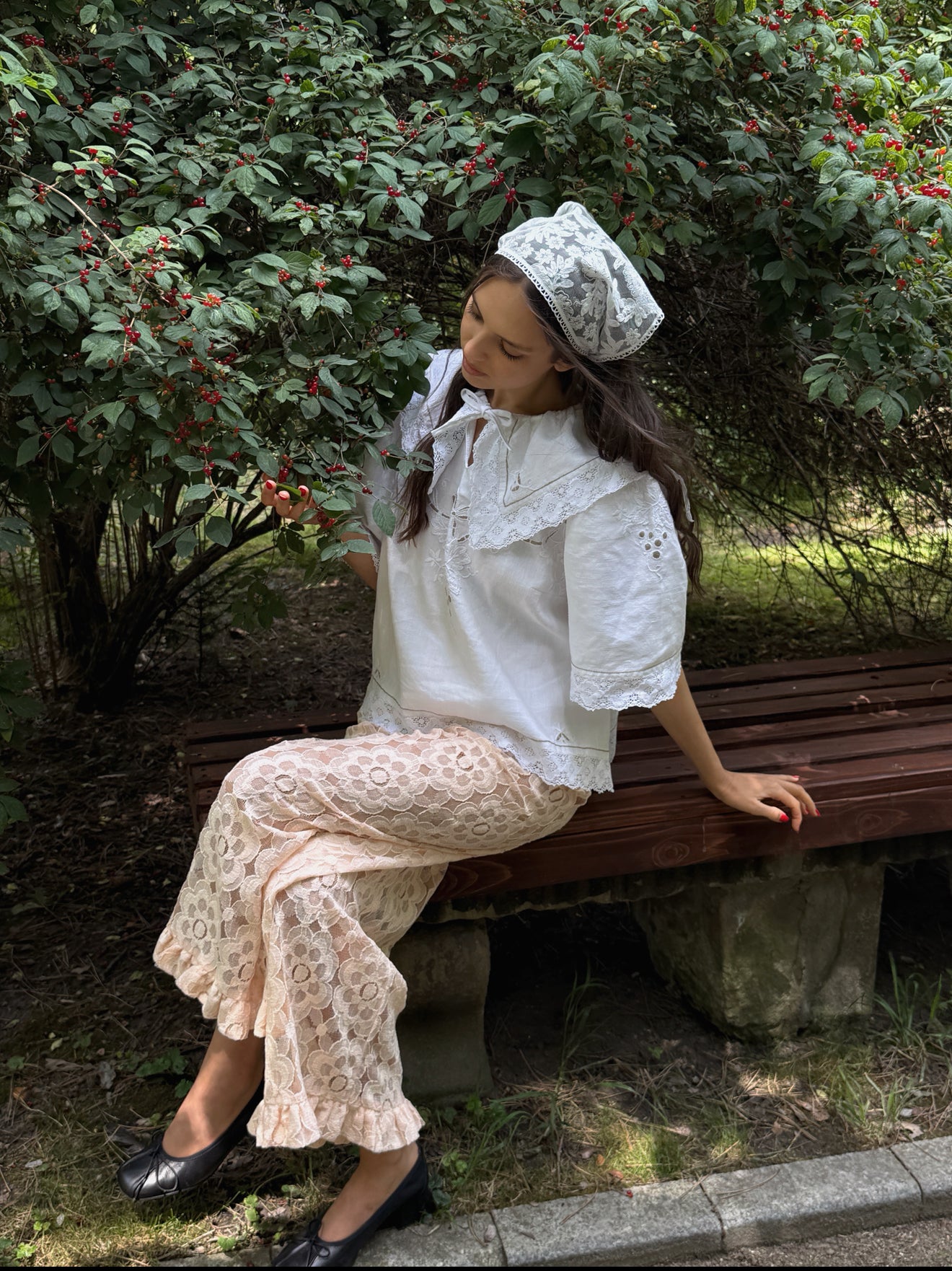 Reworked White Linen Shirt