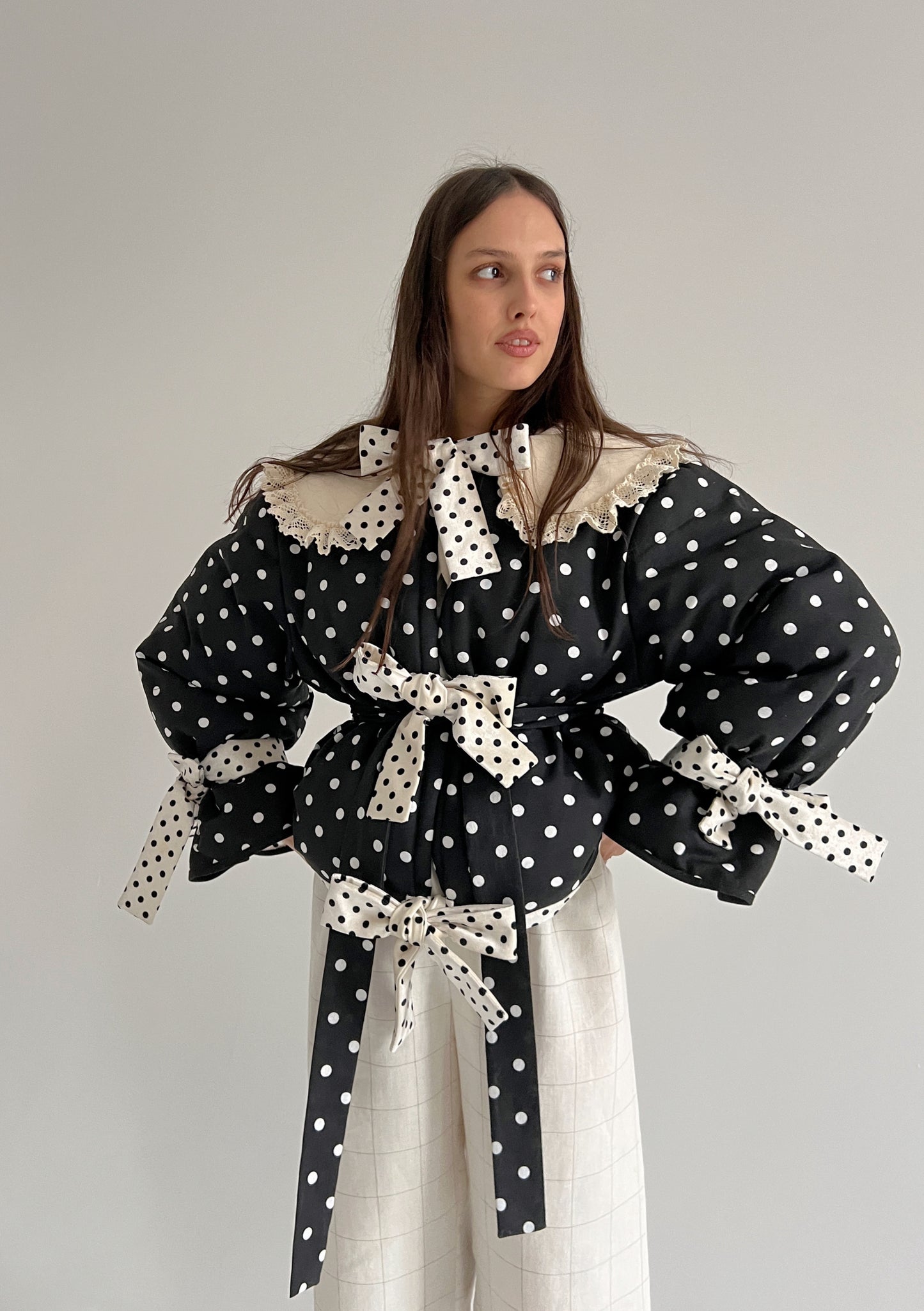 Big Polka Dots Puffer Jacket