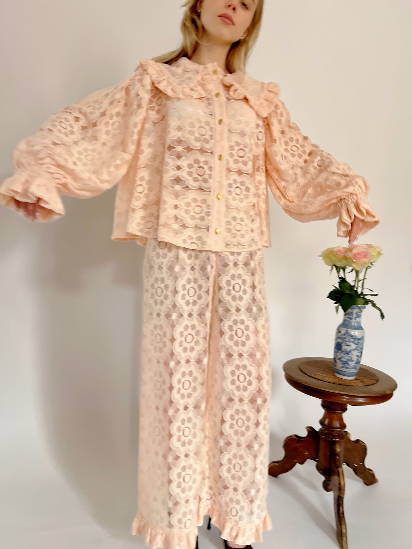 Floral Cotton Lace Set