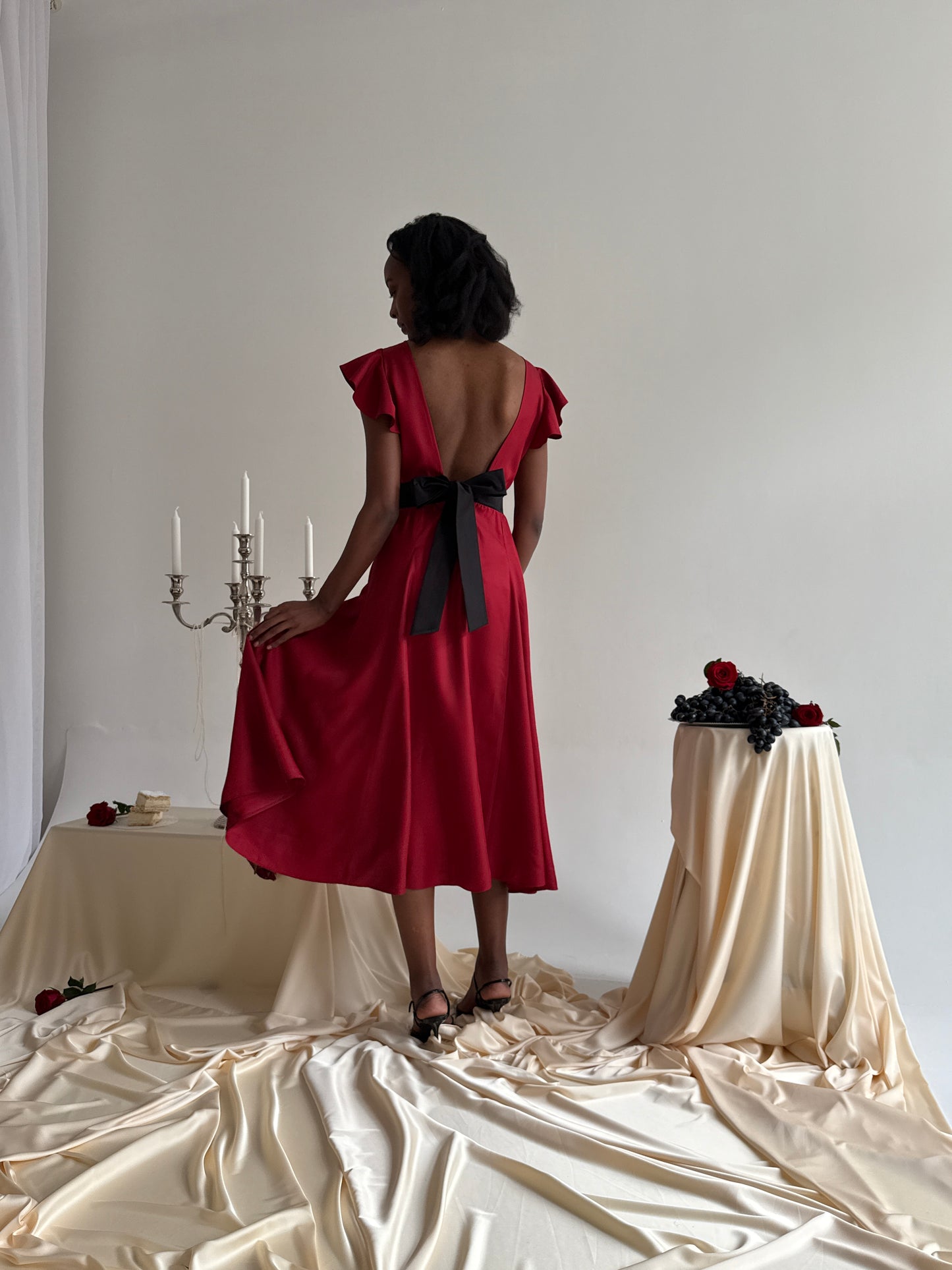 Red princess dress