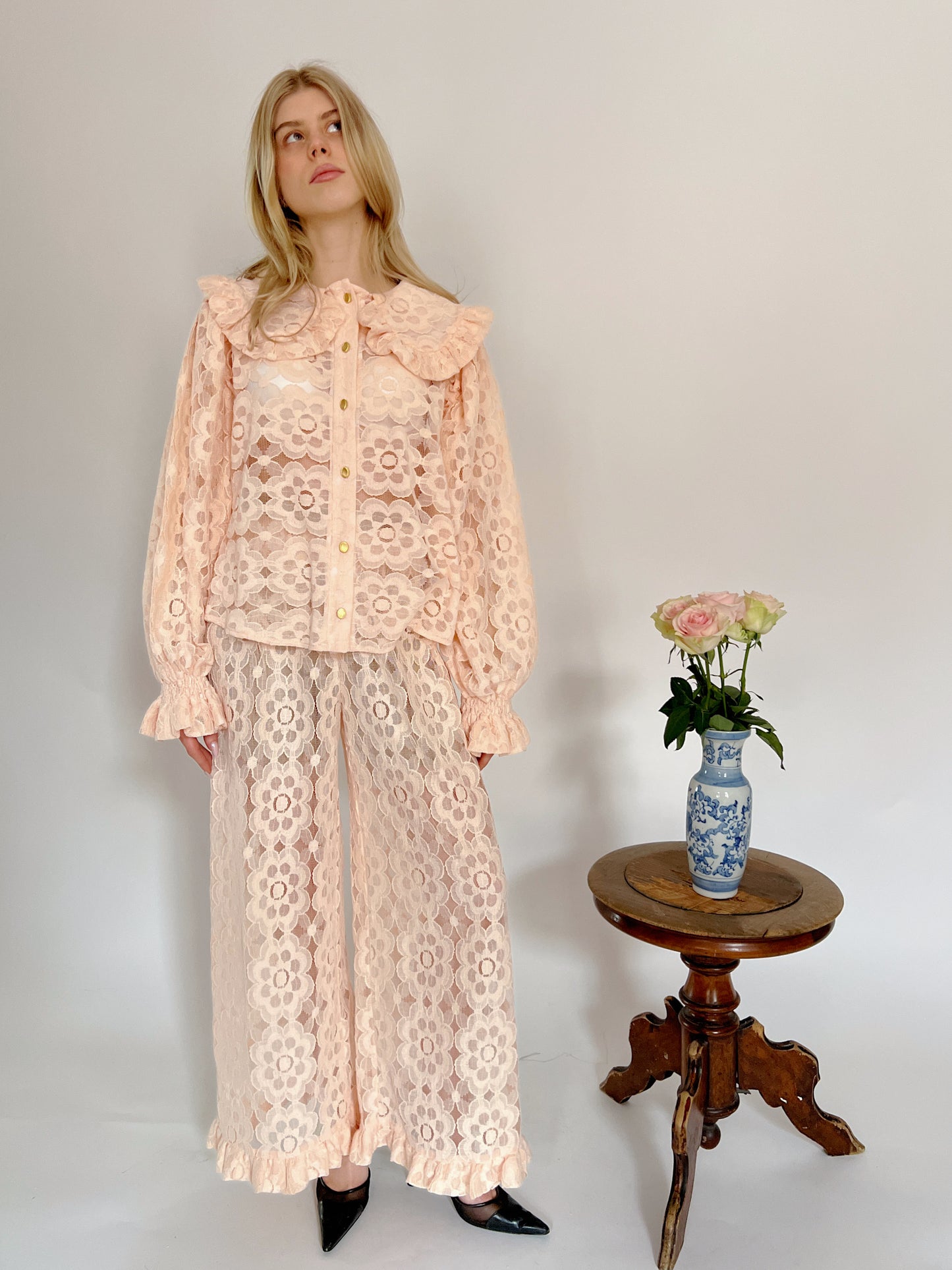 Floral Cotton Lace Set