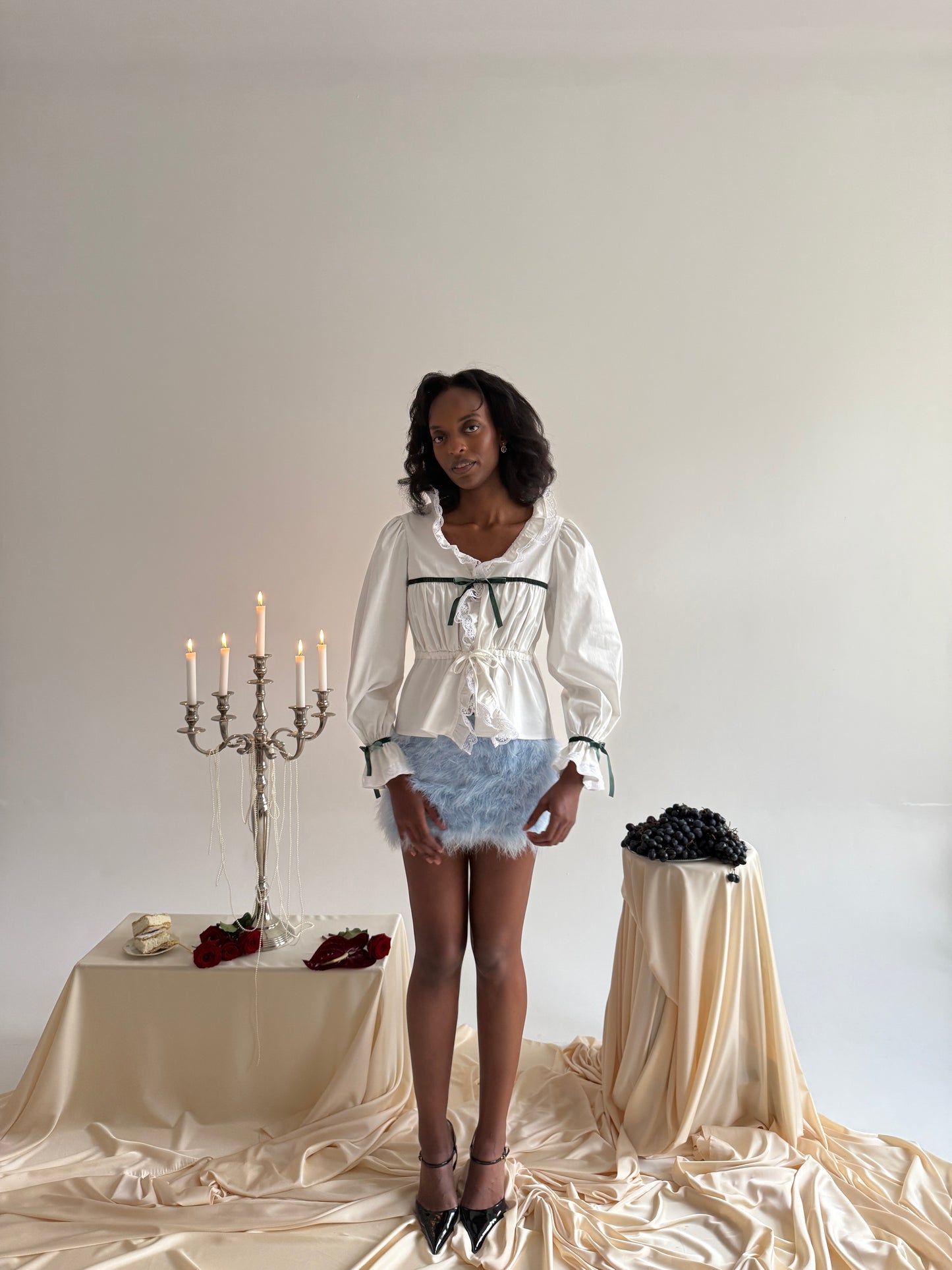 White Romance Blouse