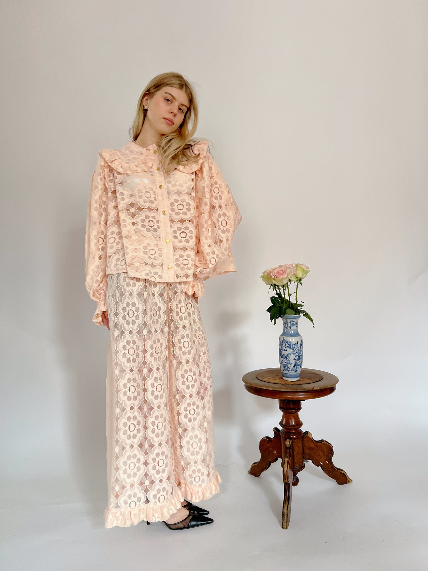Floral Cotton Lace Set