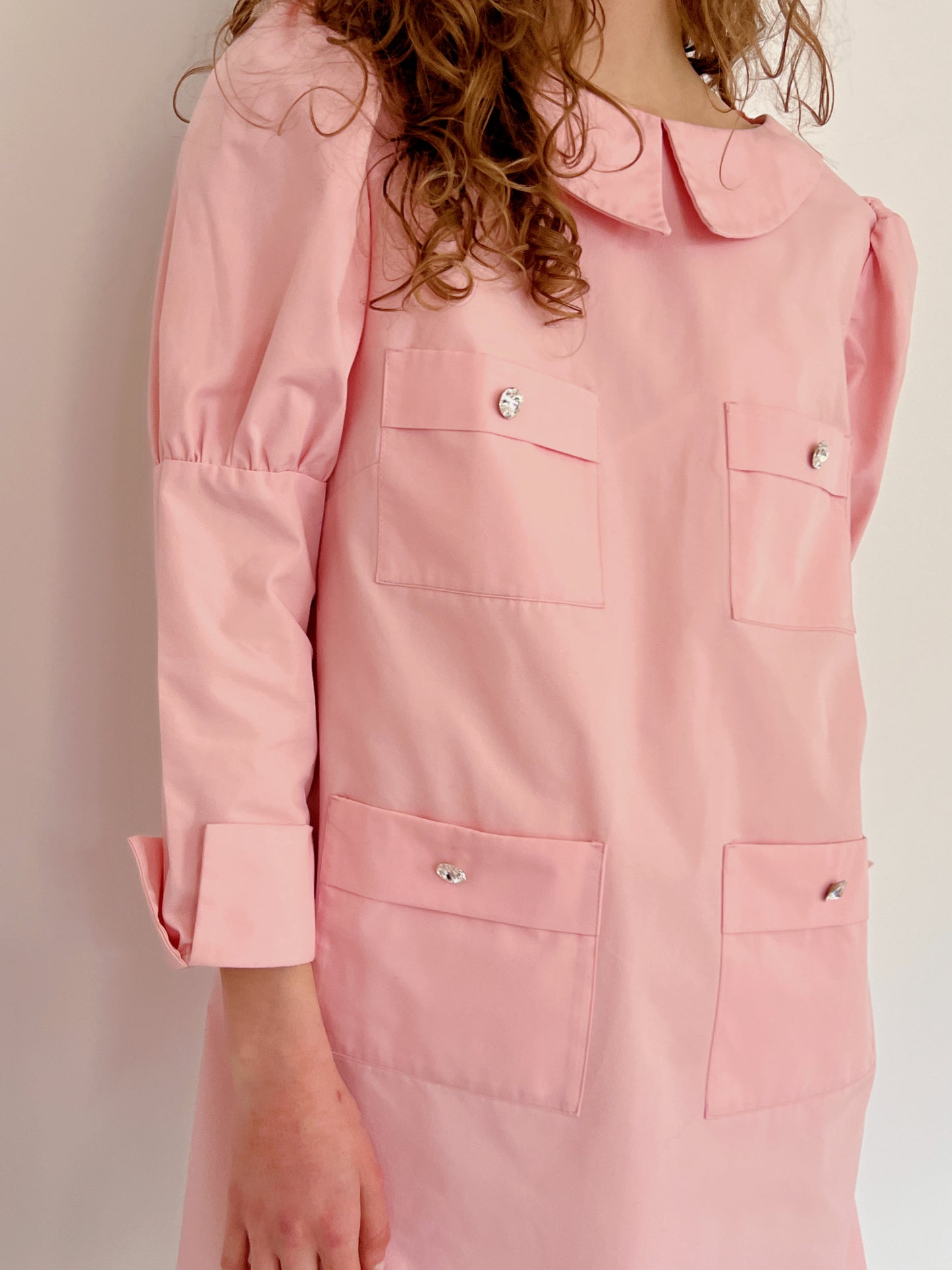 Reworked Pink Girlboss Dress