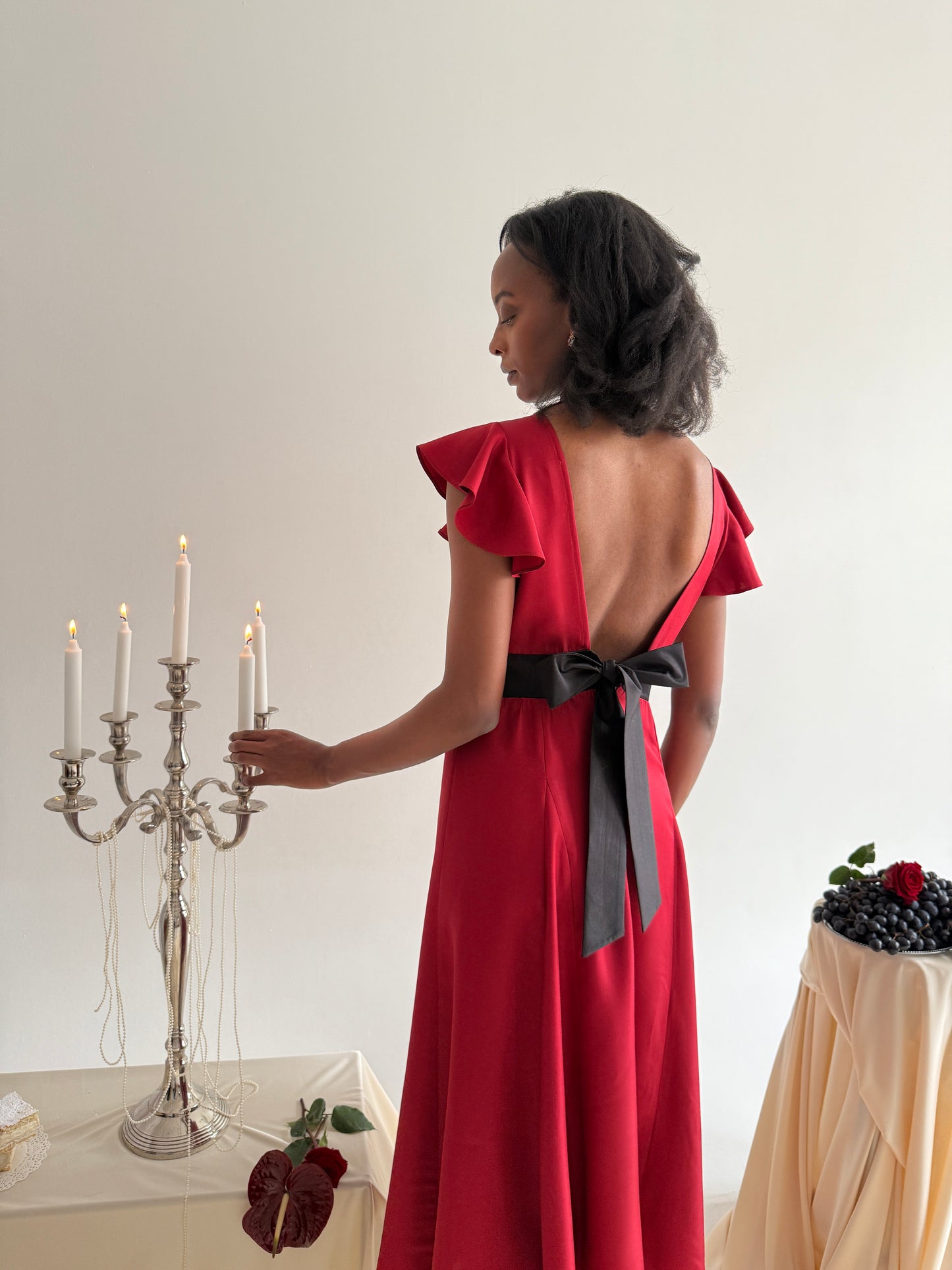 Red princess dress