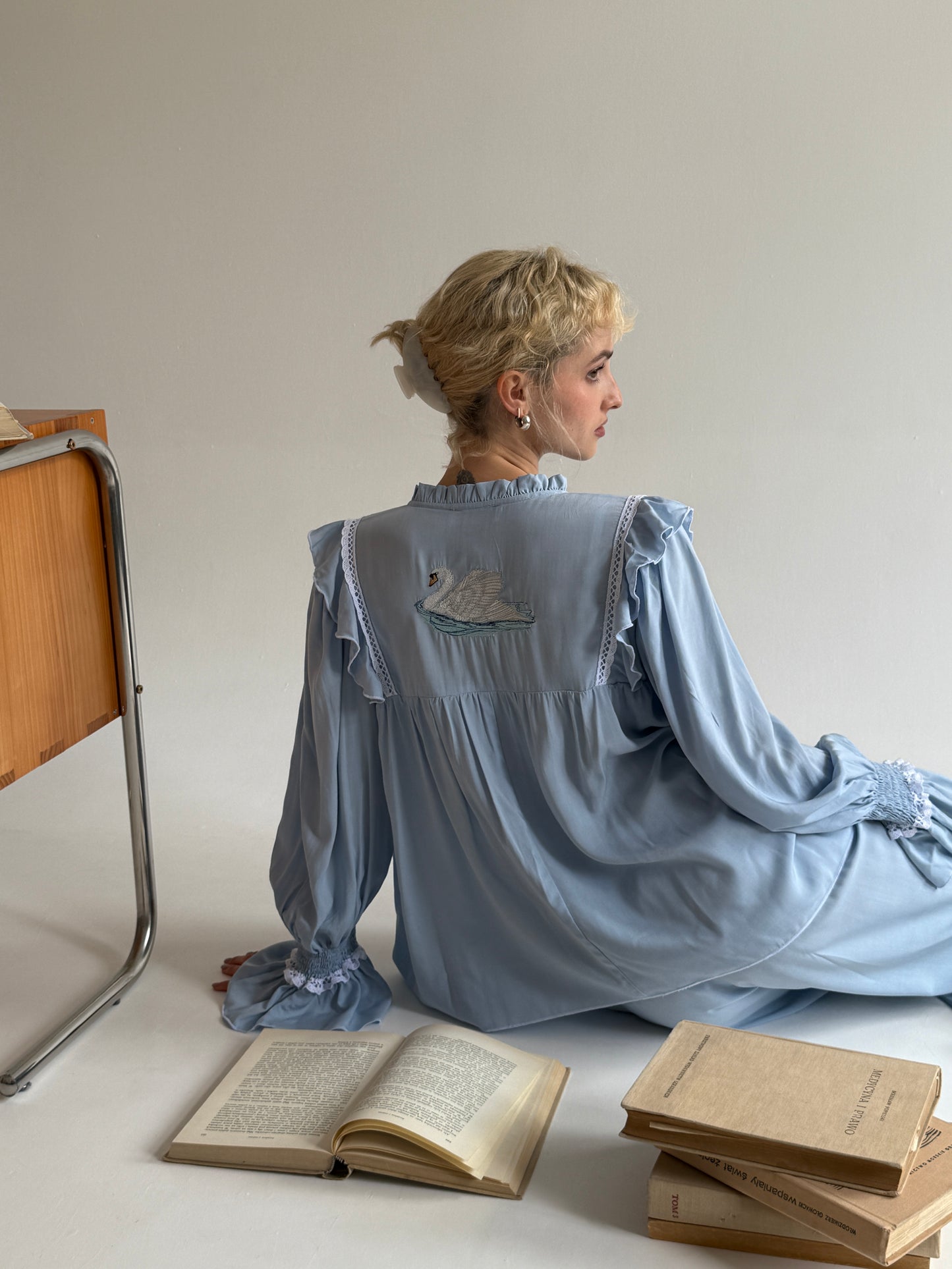 Baby Blue Swan Pyjama
