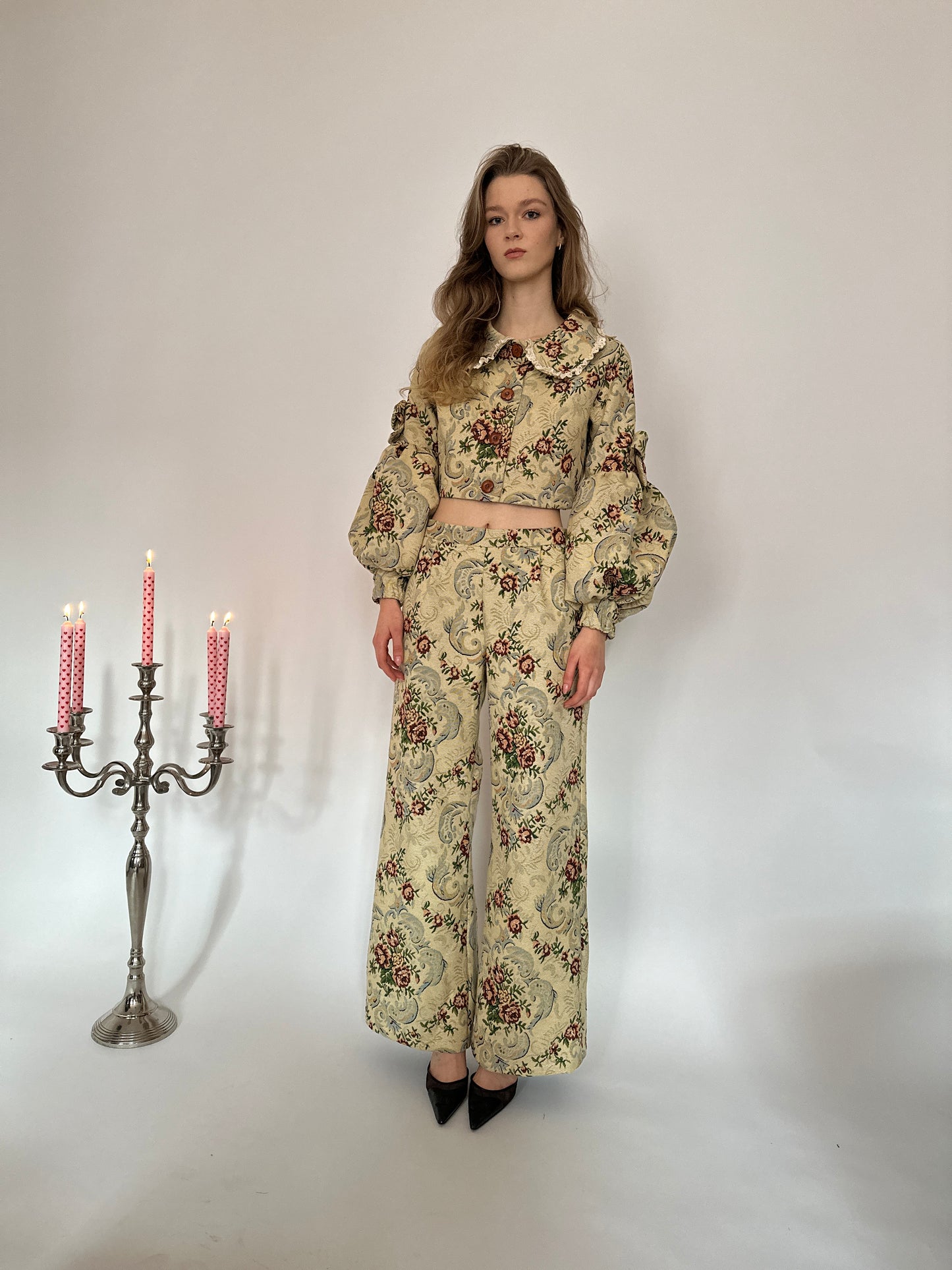 Floral Royal Trousers