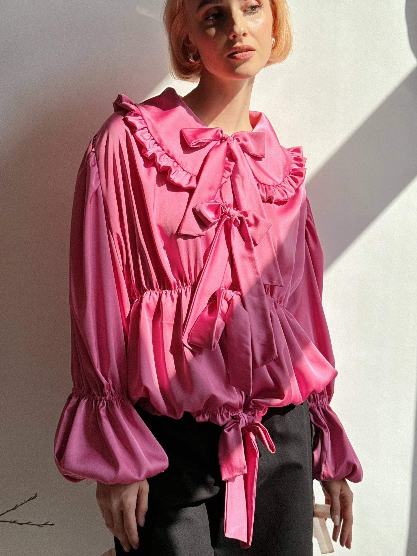 Satin Bow Top