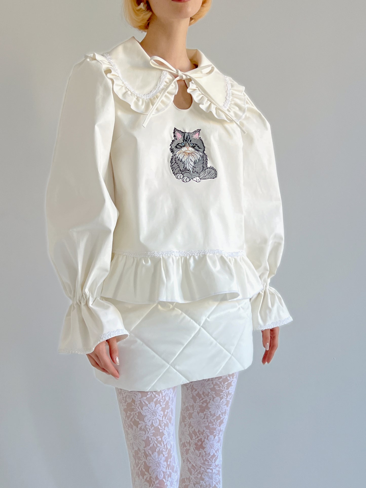 Cat Person Cotton Shirt
