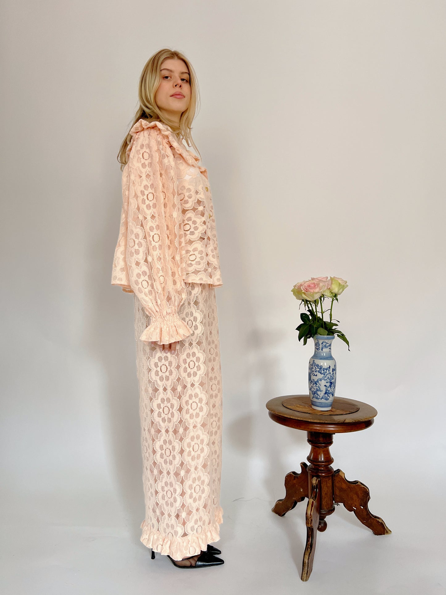 Floral Cotton Lace Set