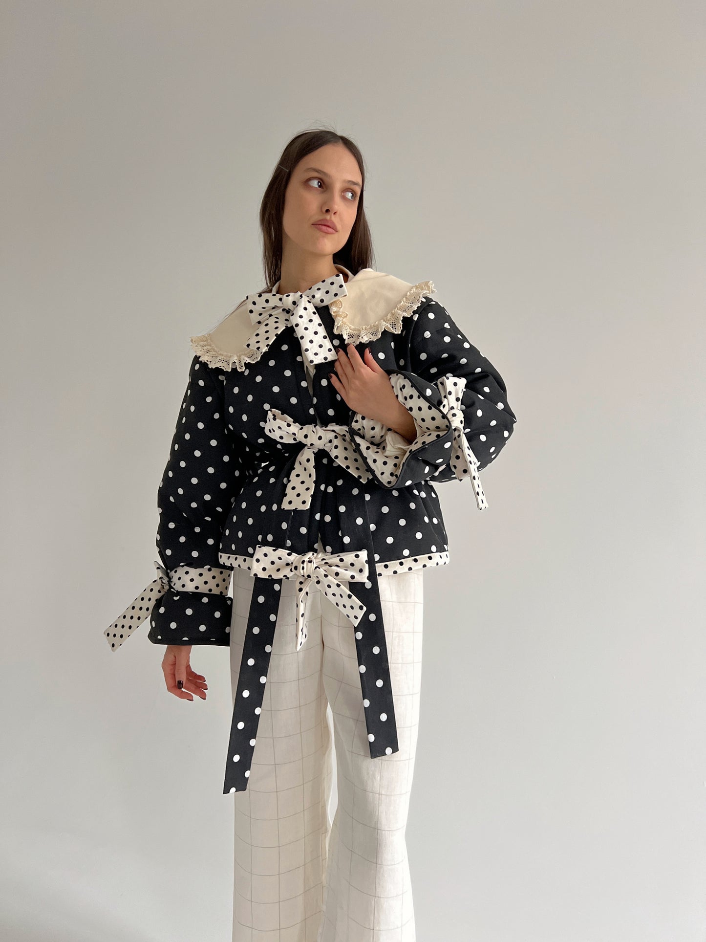 Big Polka Dots Puffer Jacket