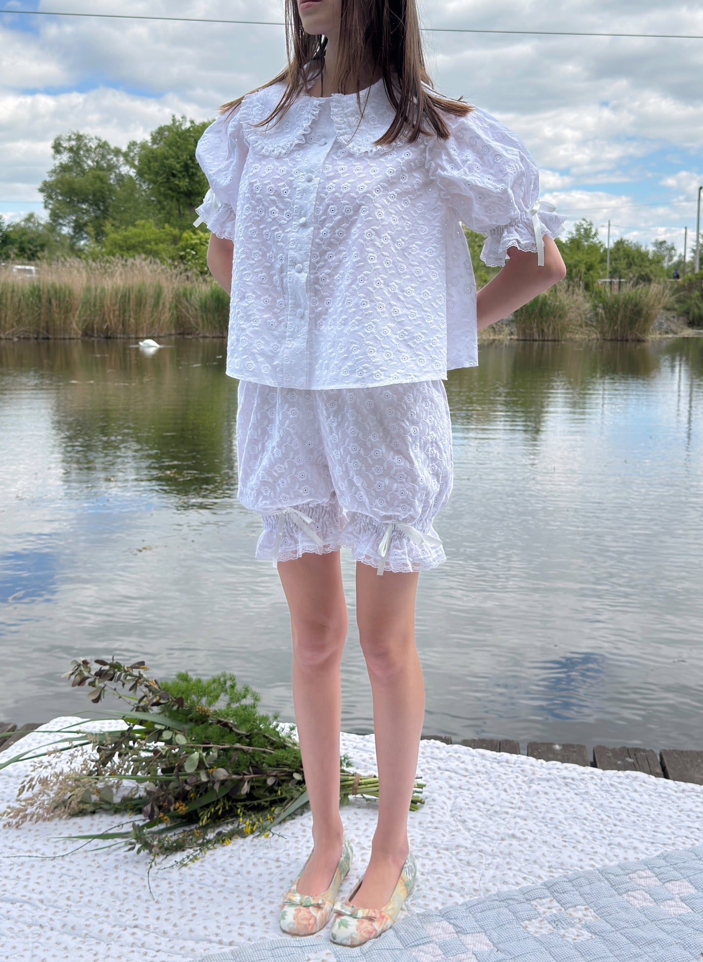 Summer Cotton Bloomer Set