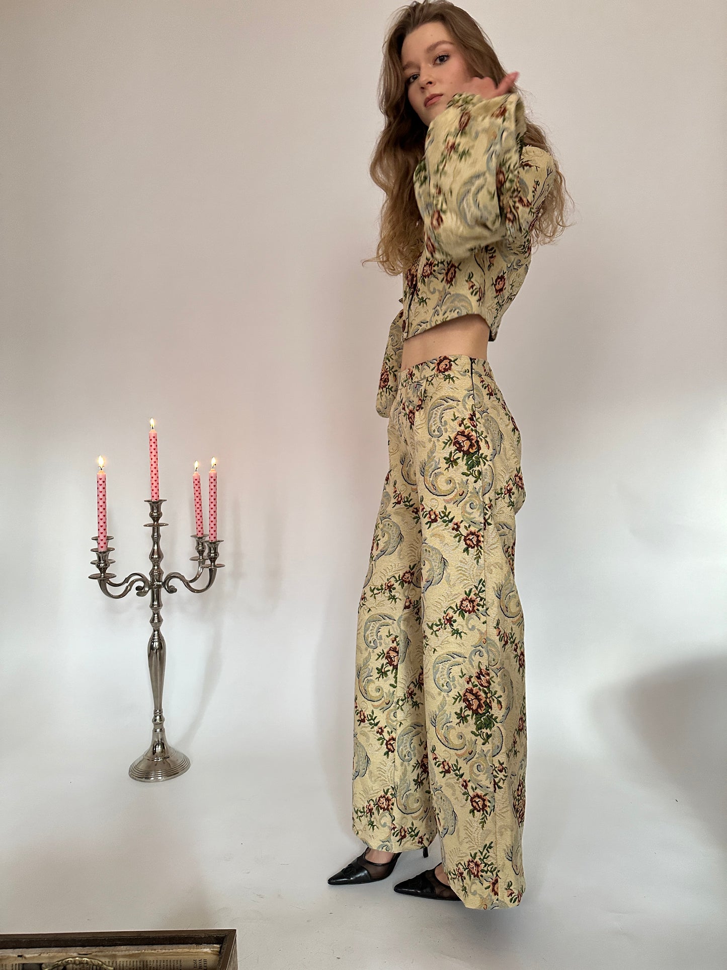 Floral Royal Trousers