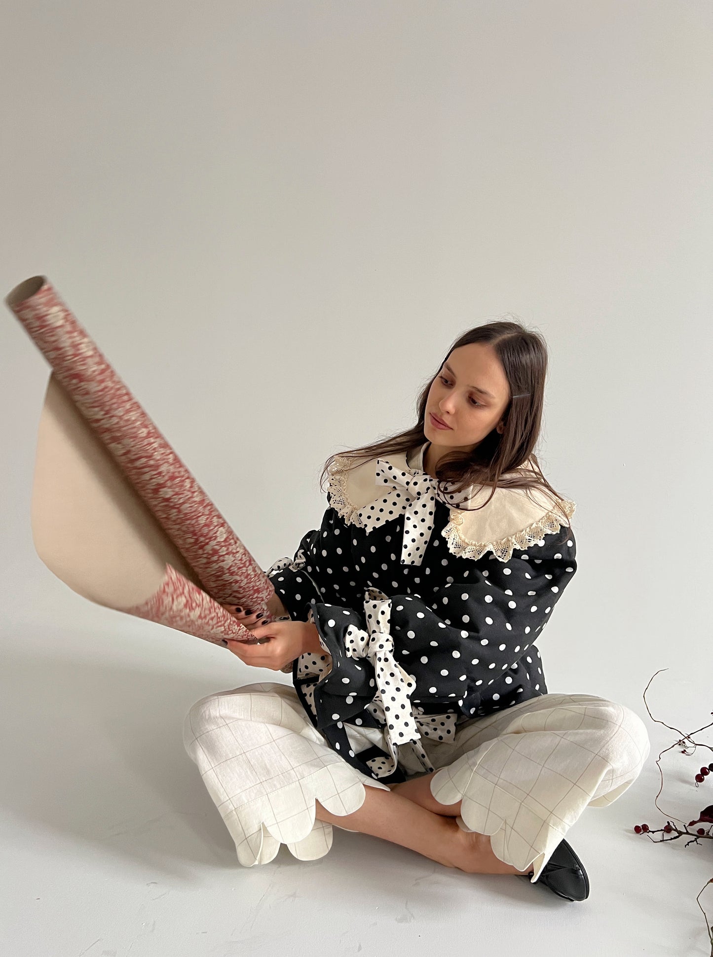 Big Polka Dots Puffer Jacket