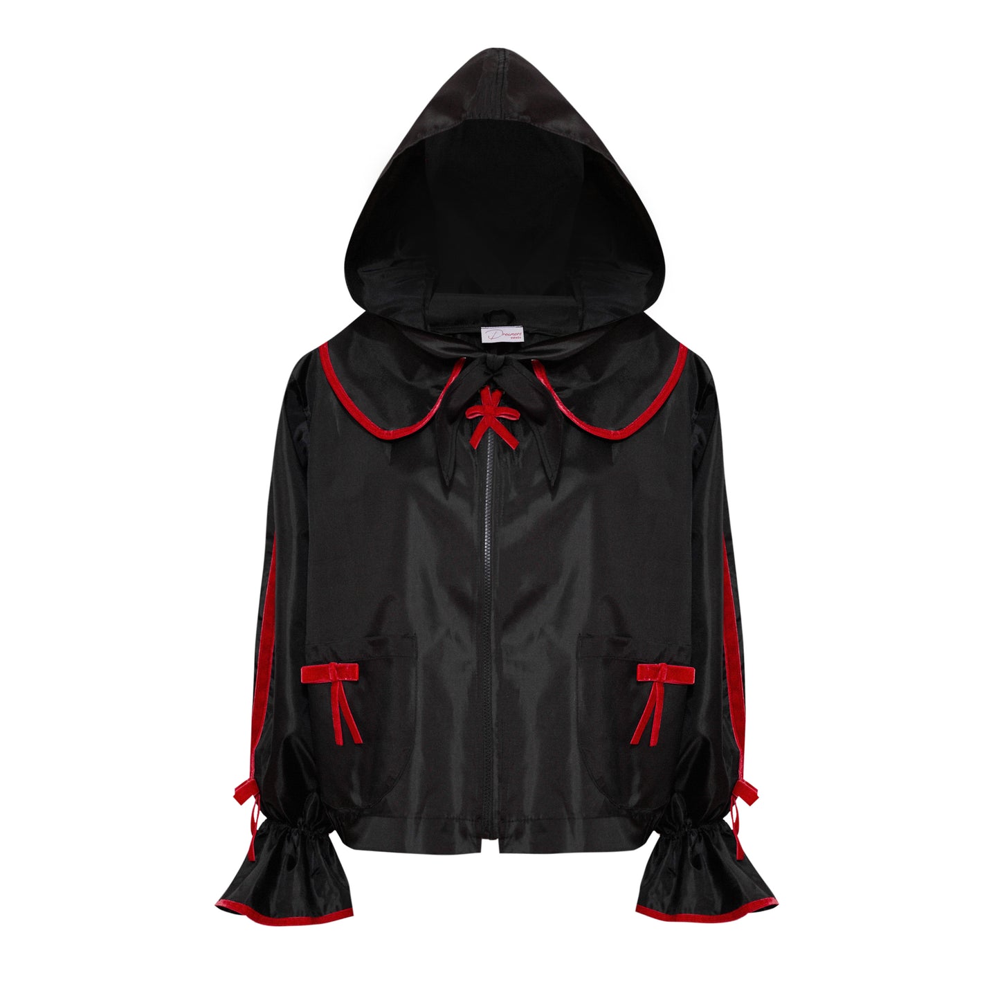 Wasserdichte Jacke mit roter Schleife