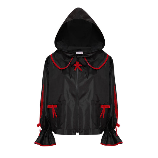 Waterproof red bow jacket