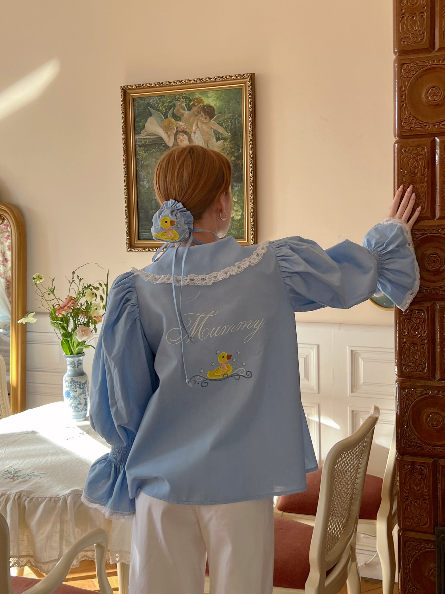 Baby blue mummy shirt