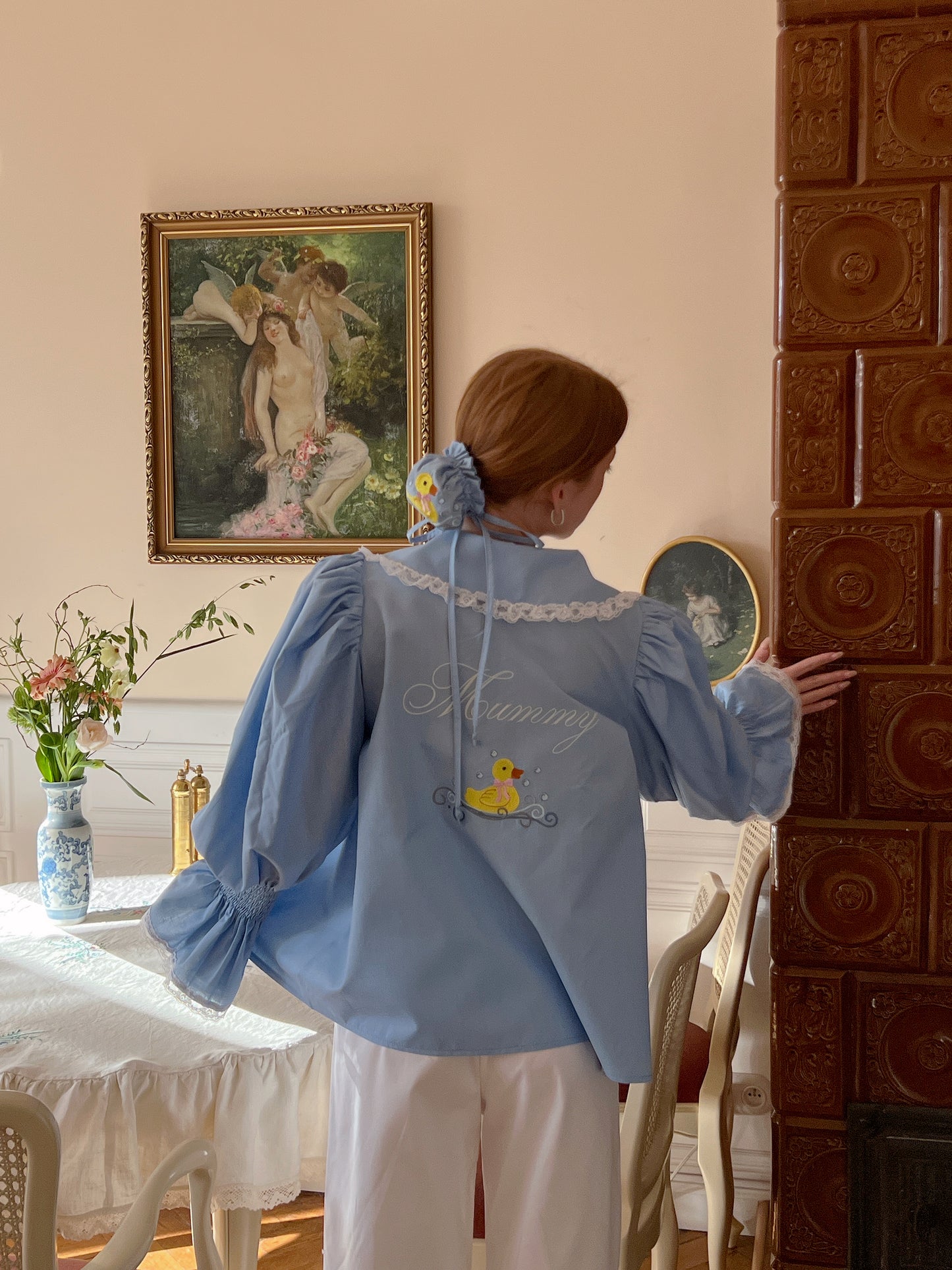 Baby blue mummy shirt