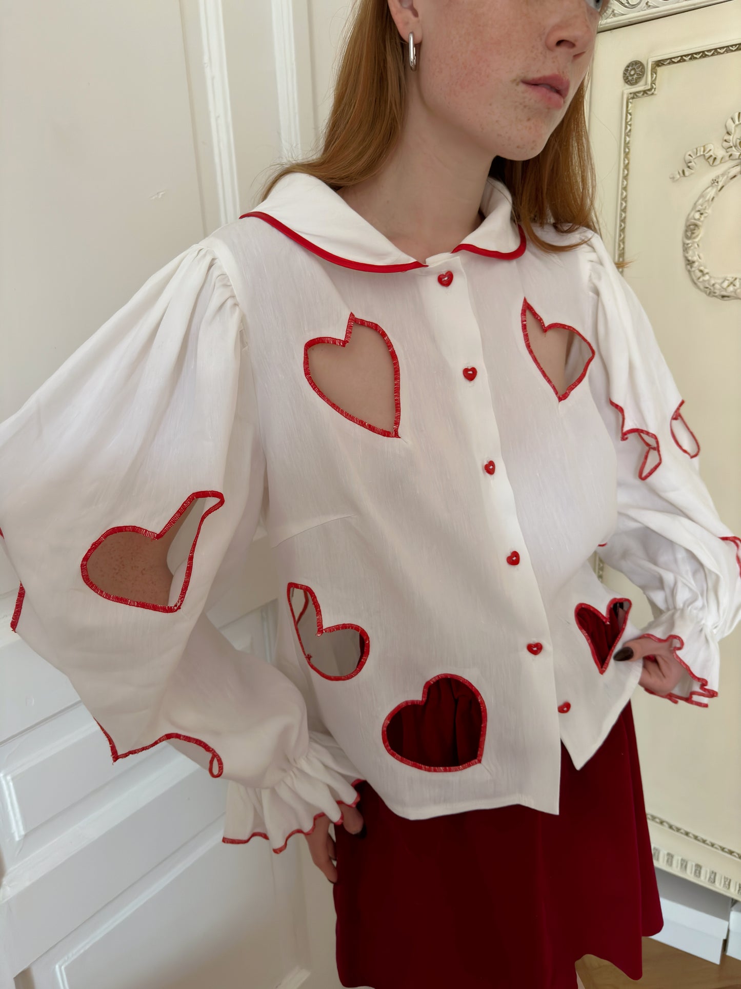 Linen heart shirt