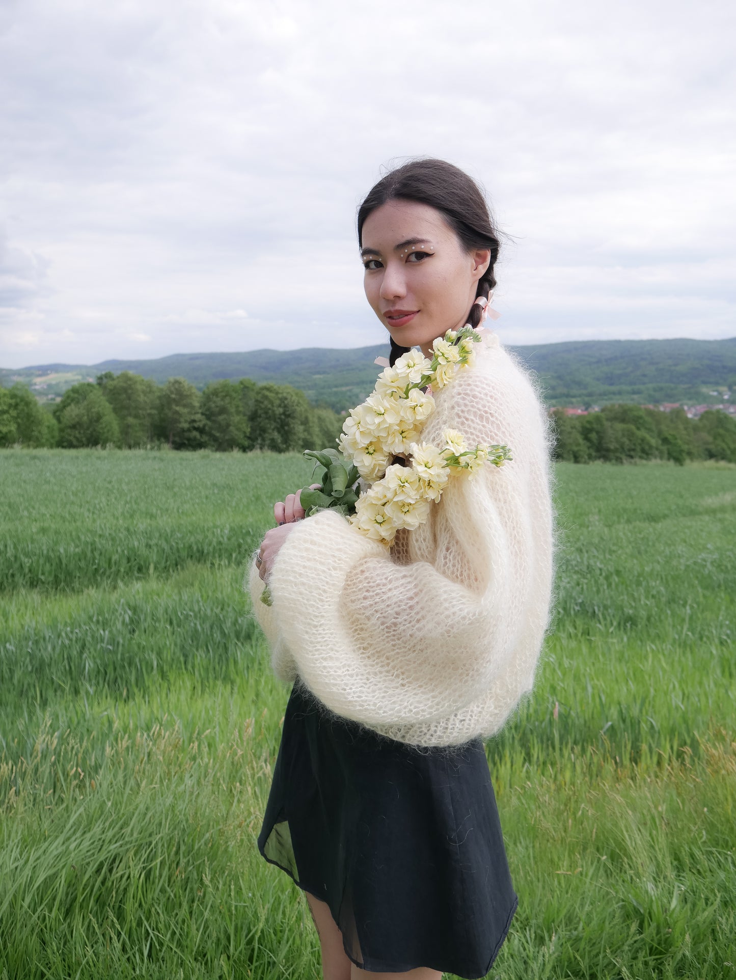 Ribbon mohair jumpers