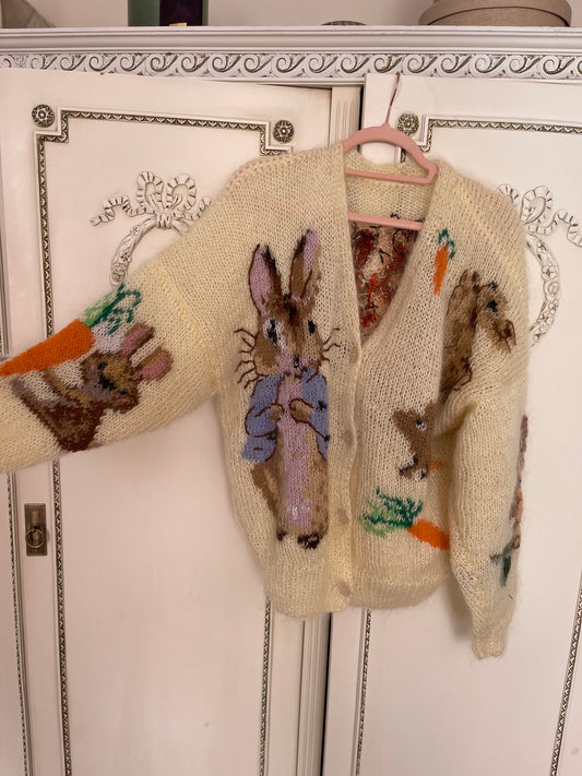 Cardigan en mohair Peter Rabbit