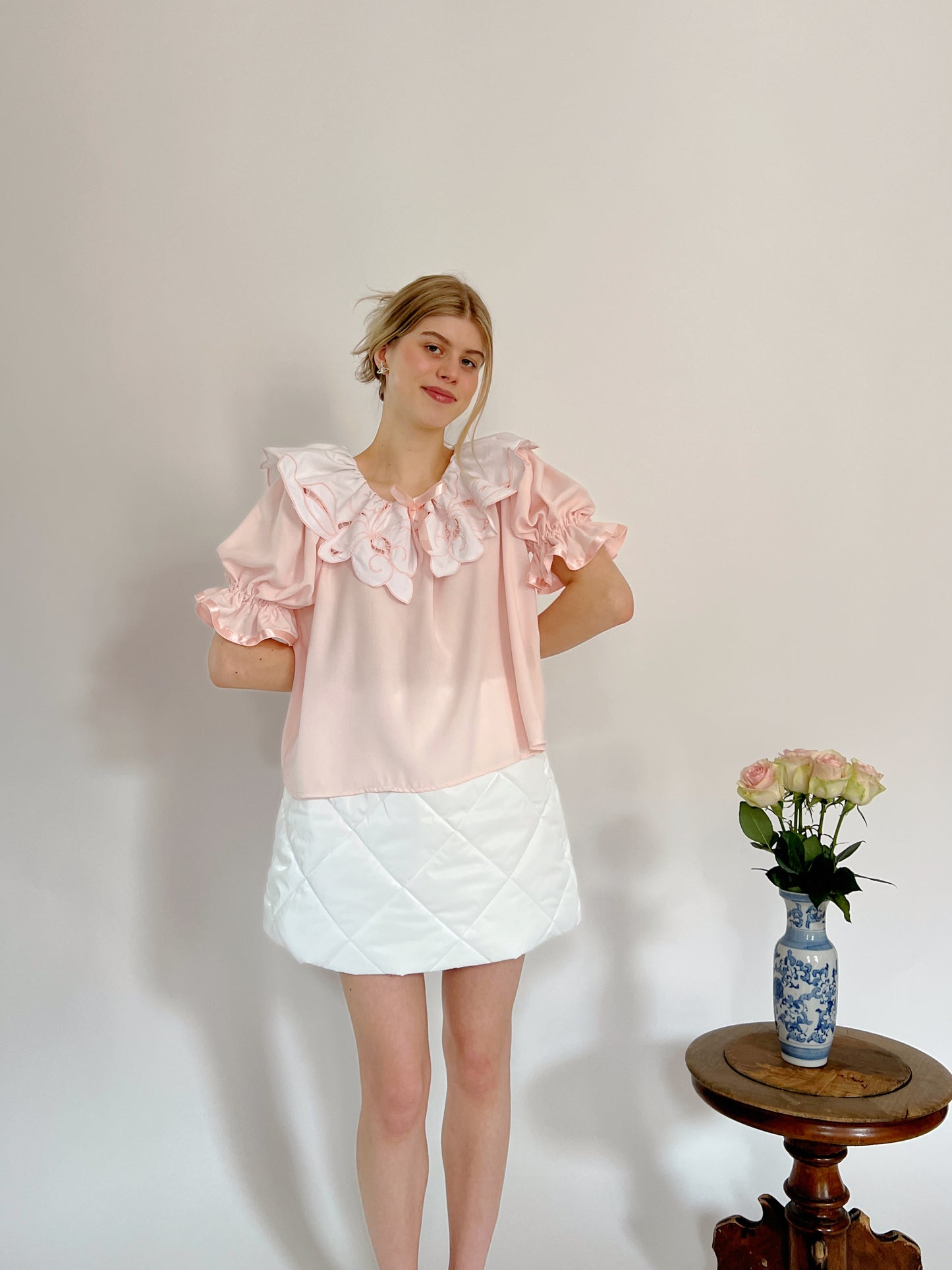 Reworked Baby Pink Shirt