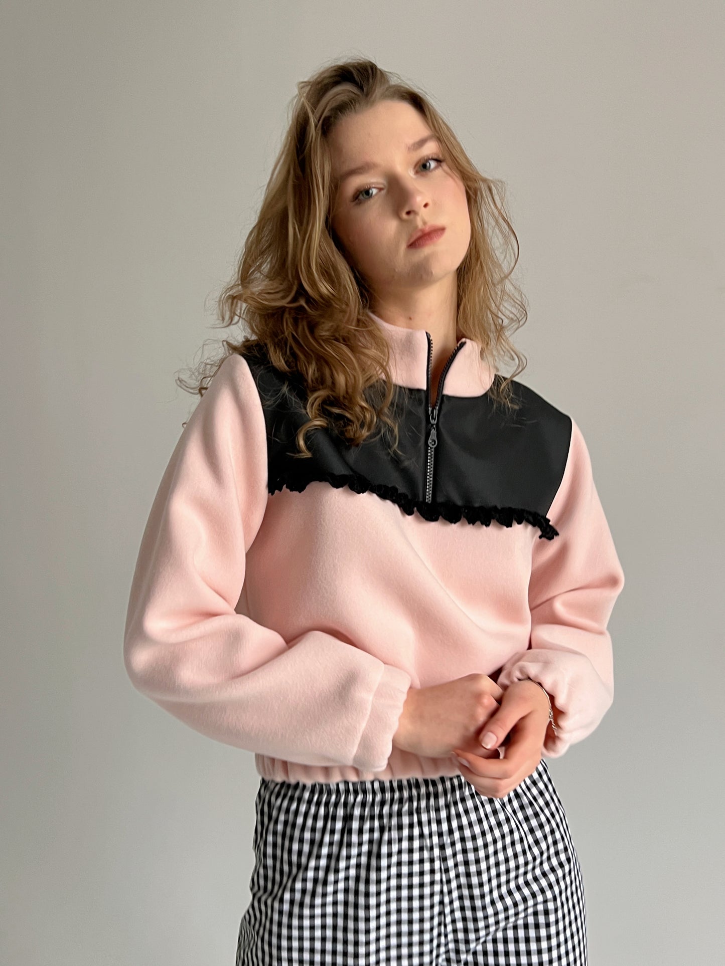 Baby Pink Woolen Pullover