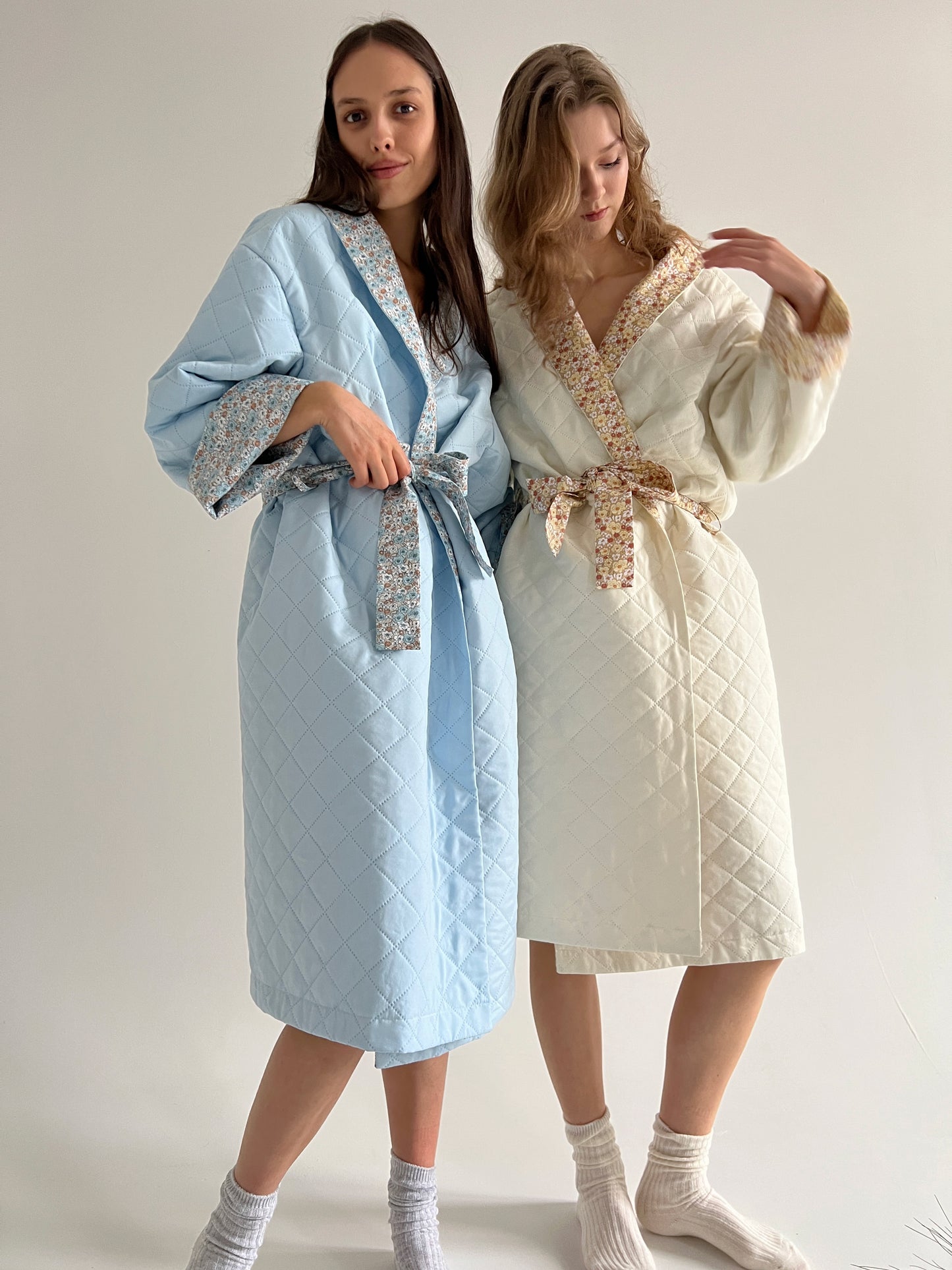 Baby blue robe