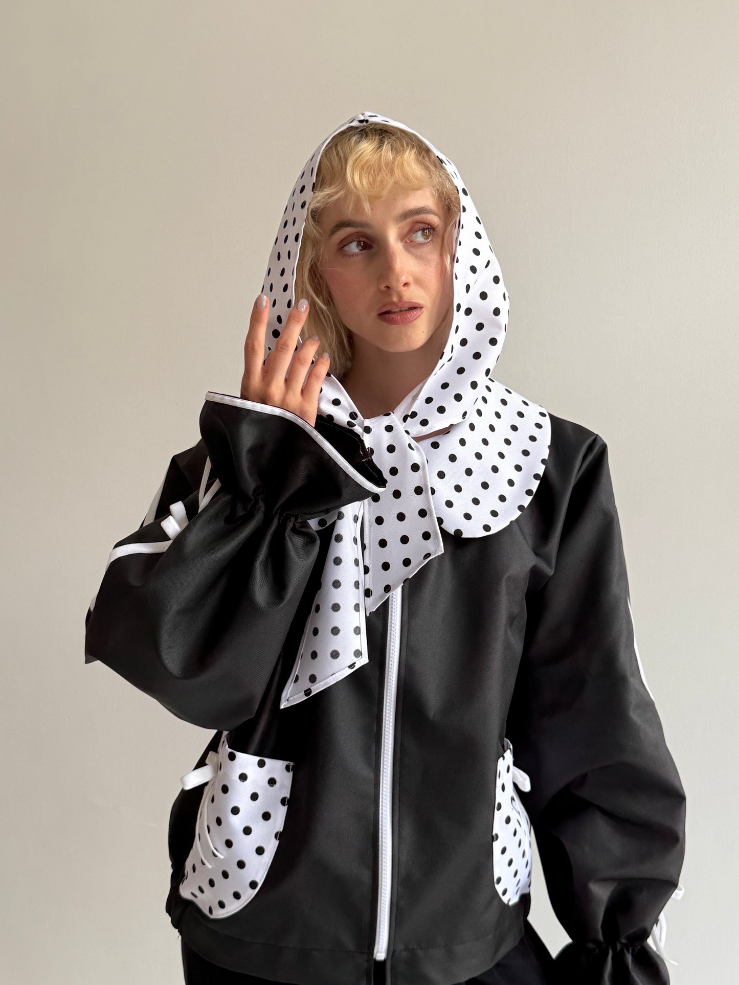 Waterproof polka dots jacket