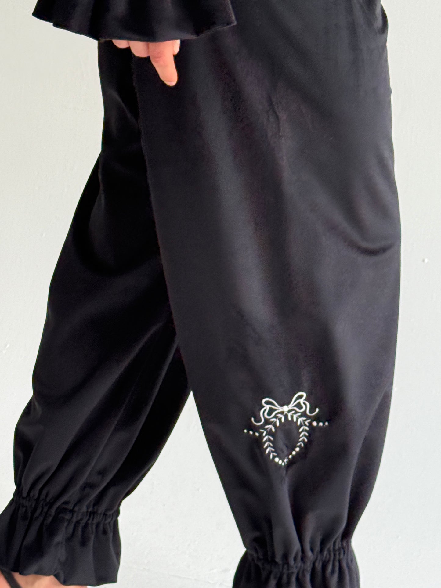 Black velvet set S/M