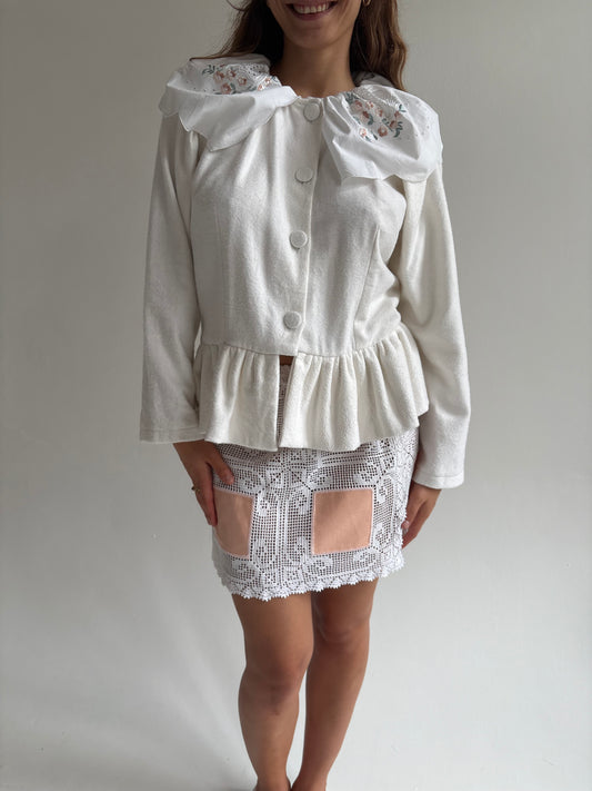 Reworked Flannelette Blazer XS/S/M